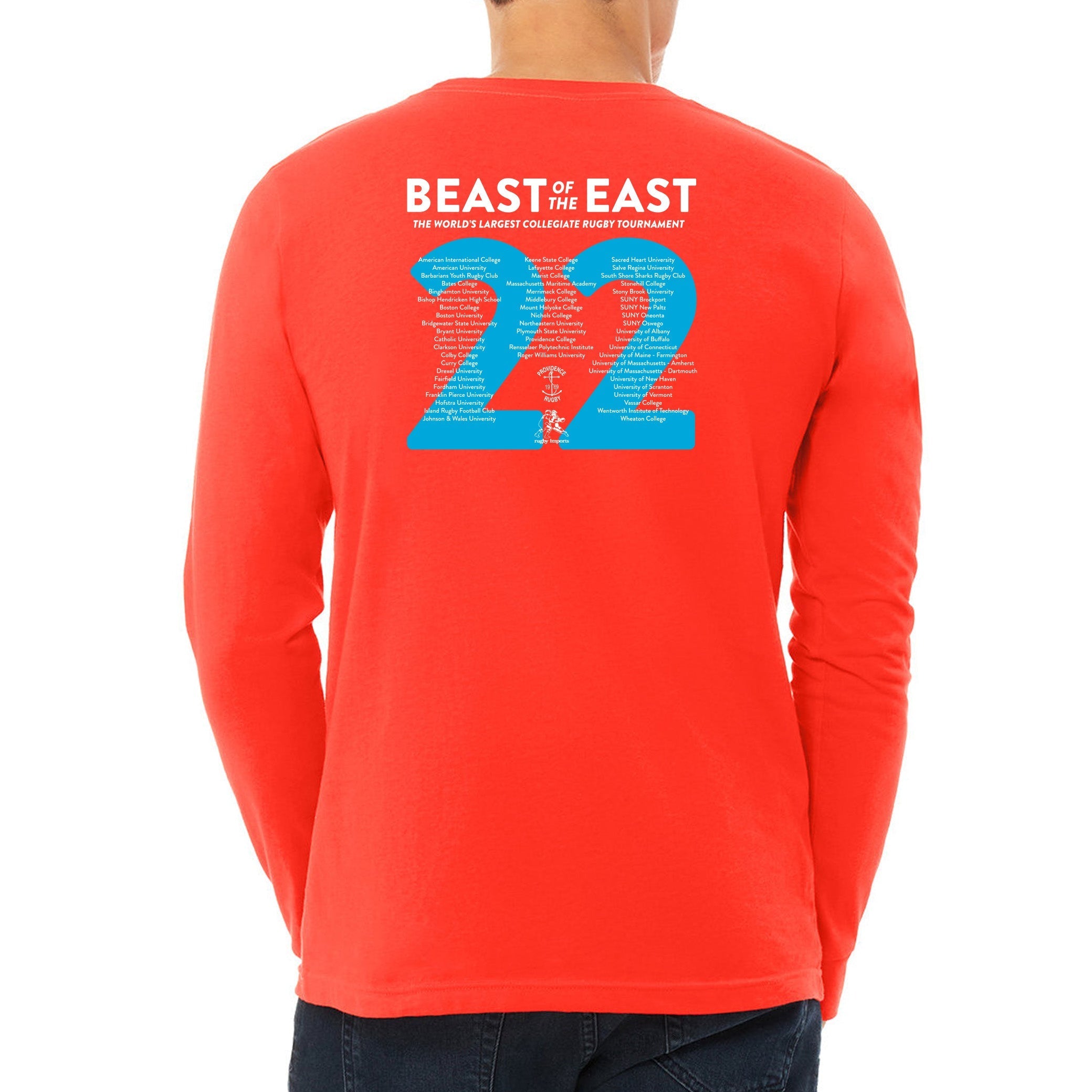 BOE 2022 Long Sleeve Rugby T-Shirt for Men - Durable & Comfortable Rugby Jersey for Training, Matches & Casual Wear