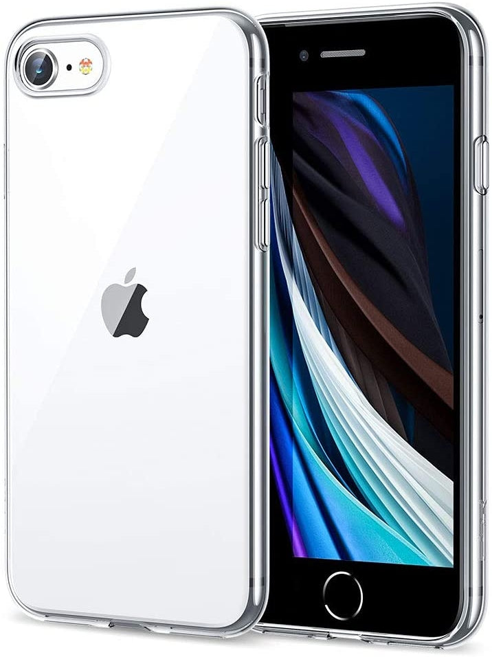 Apple iPhone 8 Plus Clear Gel Bumper Case - Shockproof & Scratch-Resistant Protective Cover for Everyday Use, Work, and Travel