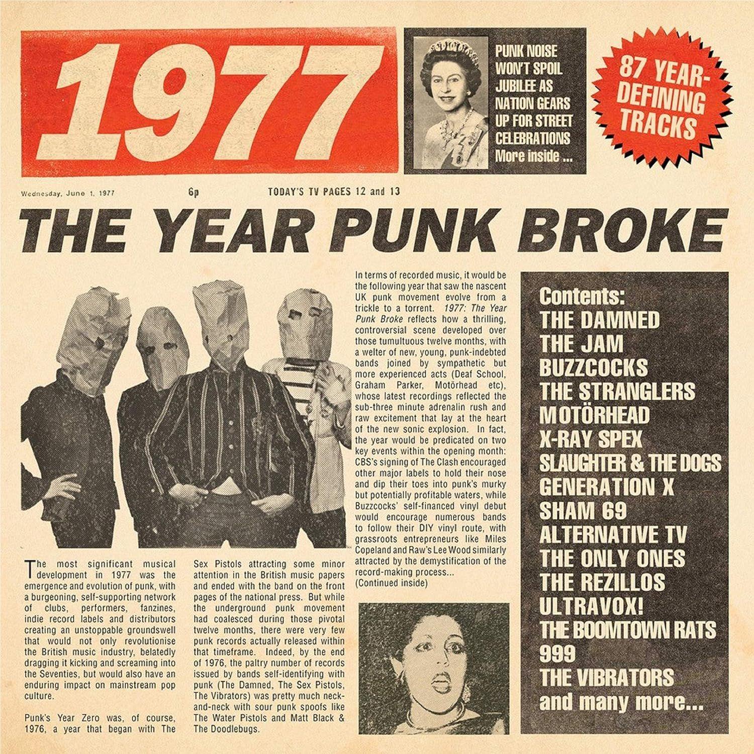 1977 The Year That Punk Broke Limited Edition Box Set - Punk Rock Music Collection & Vinyl Reissue - Perfect for Music Collectors & Punk Enthusiasts