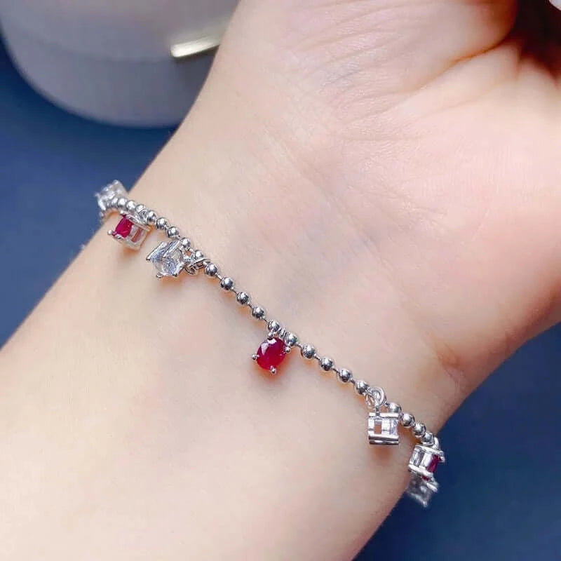 18K Platinum Tourmaline Bracelet for Libra - Elegant Zodiac Jewelry, Wisdom & Spiritual Gift for Women | Perfect for Birthdays, Anniversaries and Special Occasions