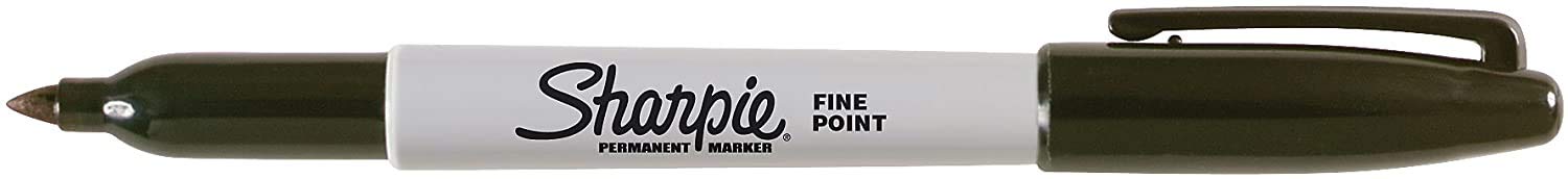 Sharpie Fine Point Permanent Markers - Black Ink (12 Pack) - Ideal for Office, School & Art Projects