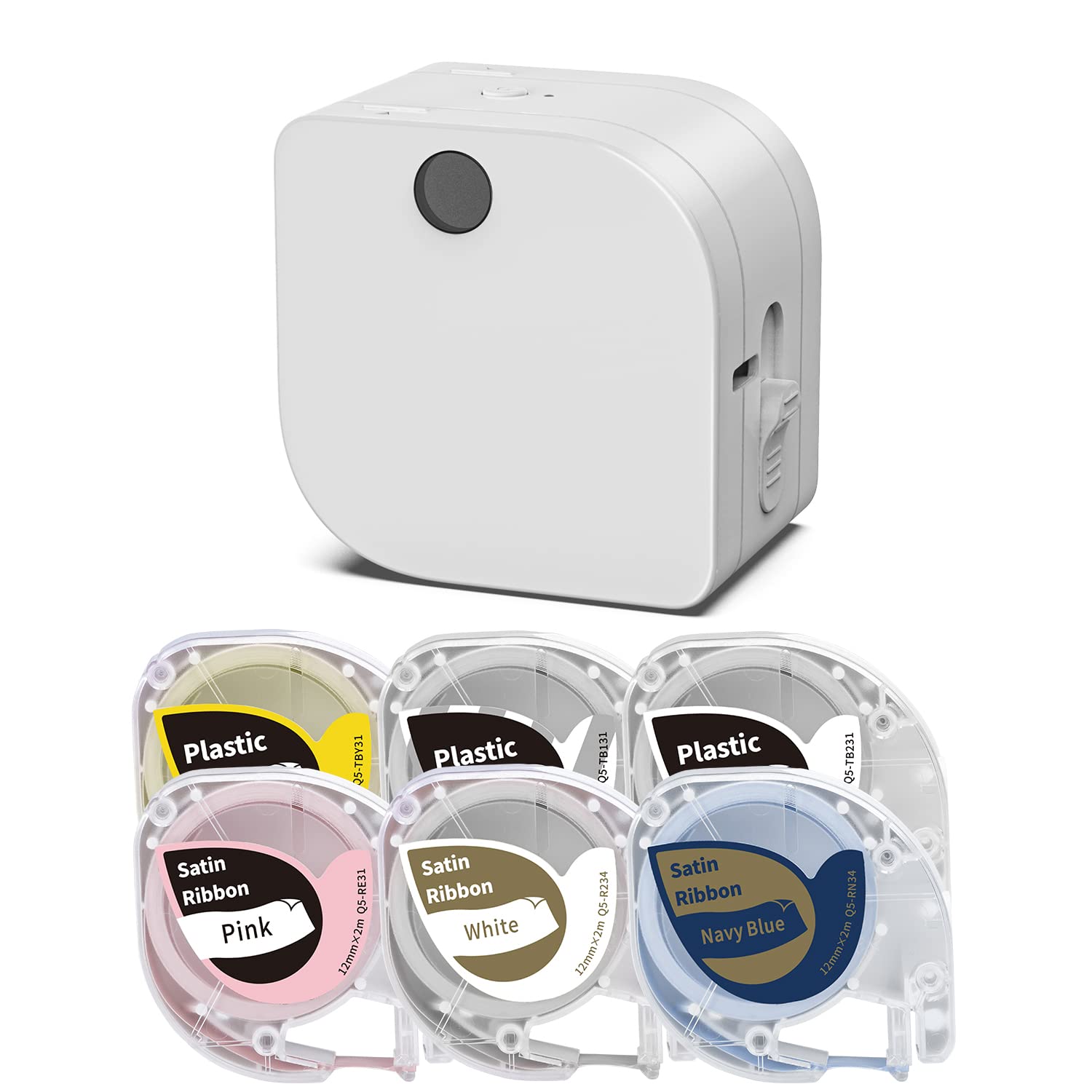Phomemo P12 Mini Bluetooth Label Maker - Compatible with Multiple Material Tapes, Multi-Color Font for Home & Office Organization (Includes Refills) | Perfect for Pantry, School Supplies & Craft Labeling