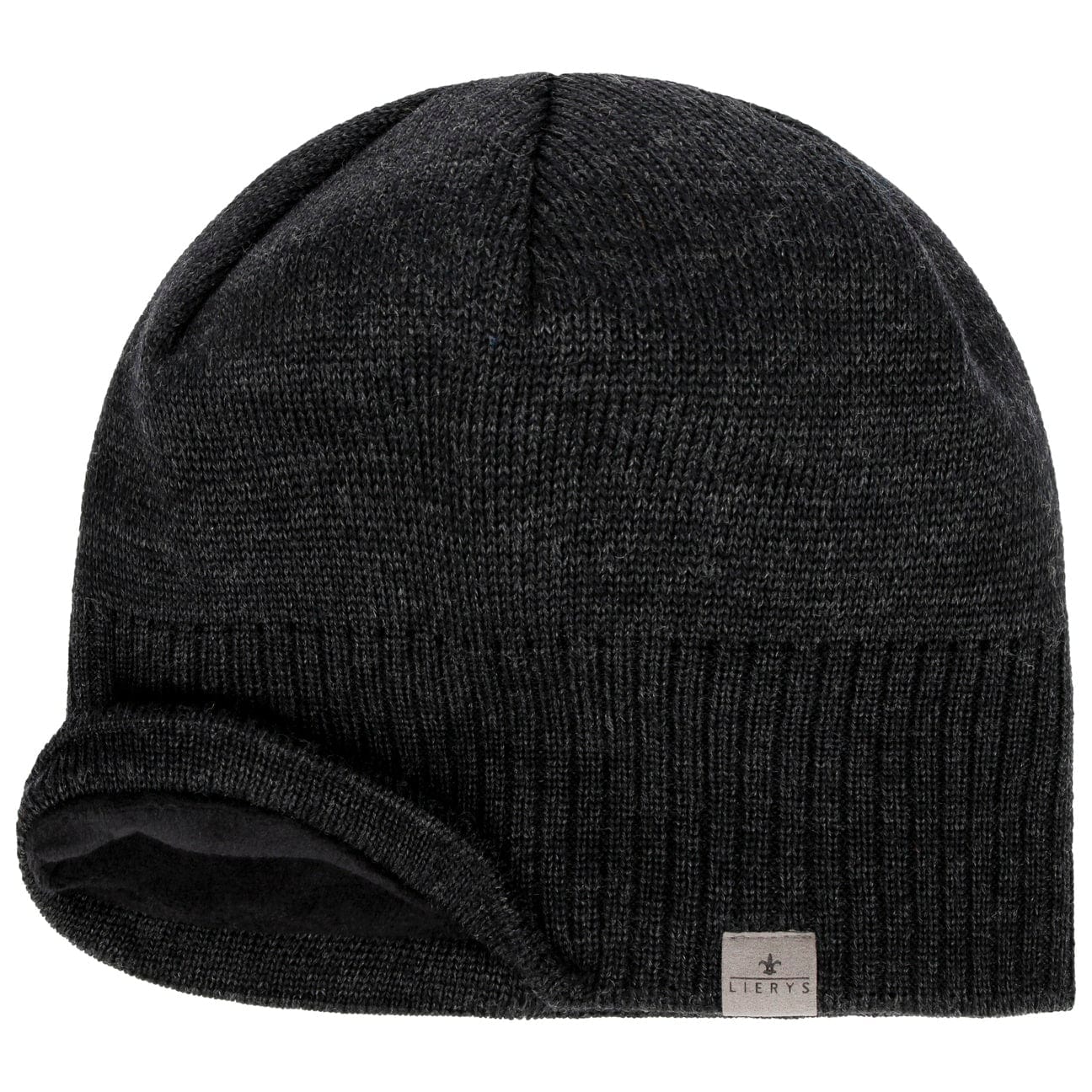 Lierys Fine Rip Merino Wool Beanie for Men & Women - Soft Warm Winter Hat for Skiing, Hiking & Outdoor Activities