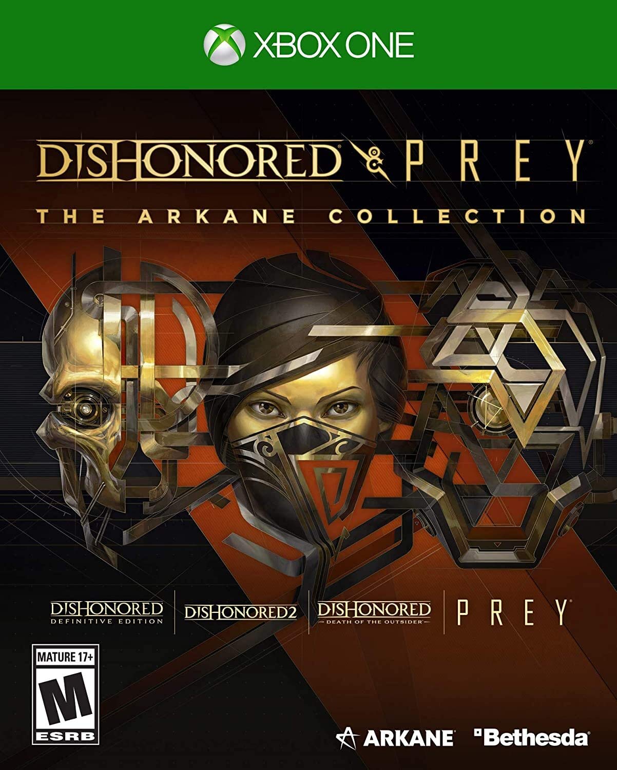 Dishonored & Prey: The Arkane Collection for Xbox One - Action-Adventure Game Bundle | Perfect for Stealth & Sci-Fi Gaming Enthusiasts