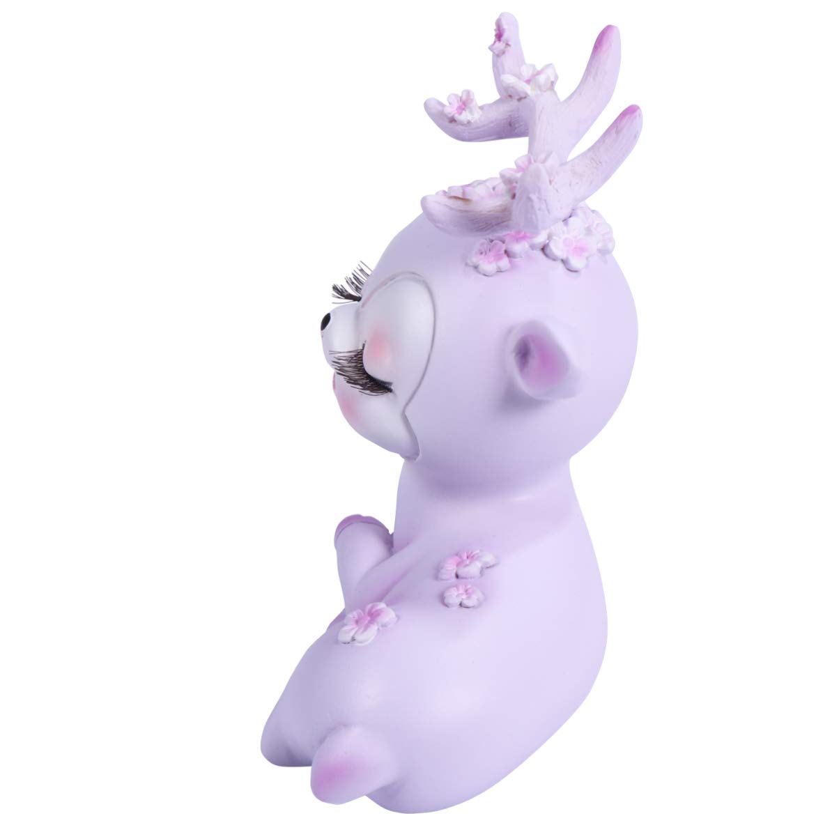 VOSAREA Resin Deer Figurine - Small Animal Statue Model Elk Miniature Ornament for Car Dashboard, Home Table & Shelf Decoration - Perfect for Christmas Gifts, Office Desk Decor, and Car Interior Accessories