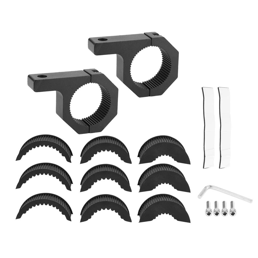 Off-Road LED Light Bar Mounting Bracket Kit - Heavy Duty Aluminum Alloy Clamp for Jeep, Truck, SUV & ATV - Perfect for Night Driving, Camping & Off-Road Adventures