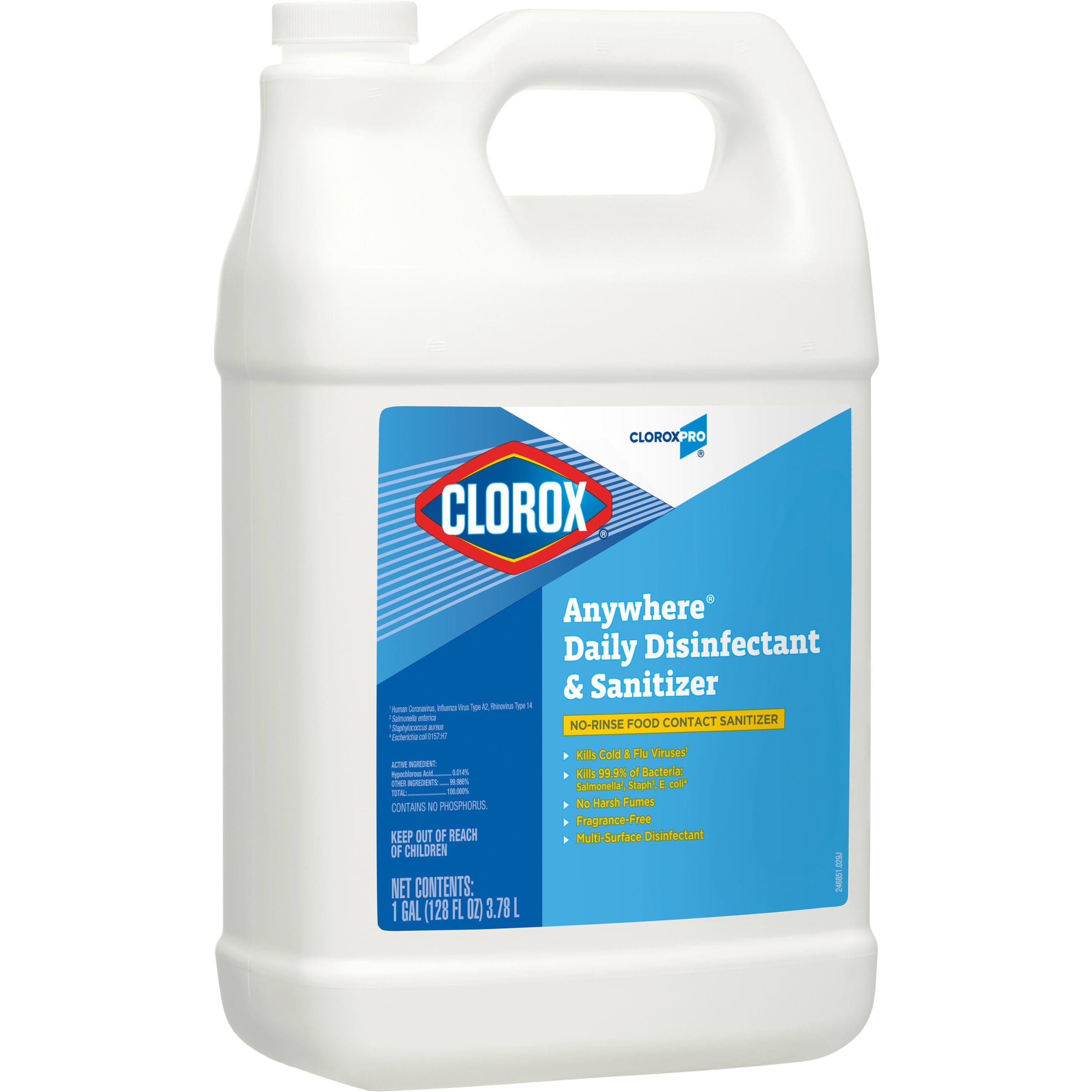 CloroxPro Disinfectant & Sanitizing Spray Bottle (4-Pack, 128oz) - Hospital-Grade Disinfectant Cleaner for Home, Office & Public Spaces - Kills 99.9% Germs & Viruses - Ideal for Daily Cleaning, Disinfection & Sanitizing Surfaces