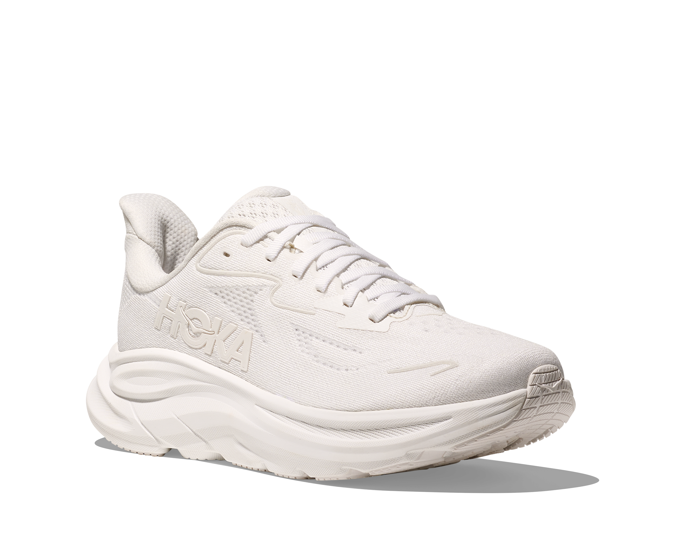 HOKA Women's Clifton 10 Running Shoes - Lightweight Cushioned Sneakers for Women (White/White) | Perfect for Road Running, Jogging & Gym Workouts