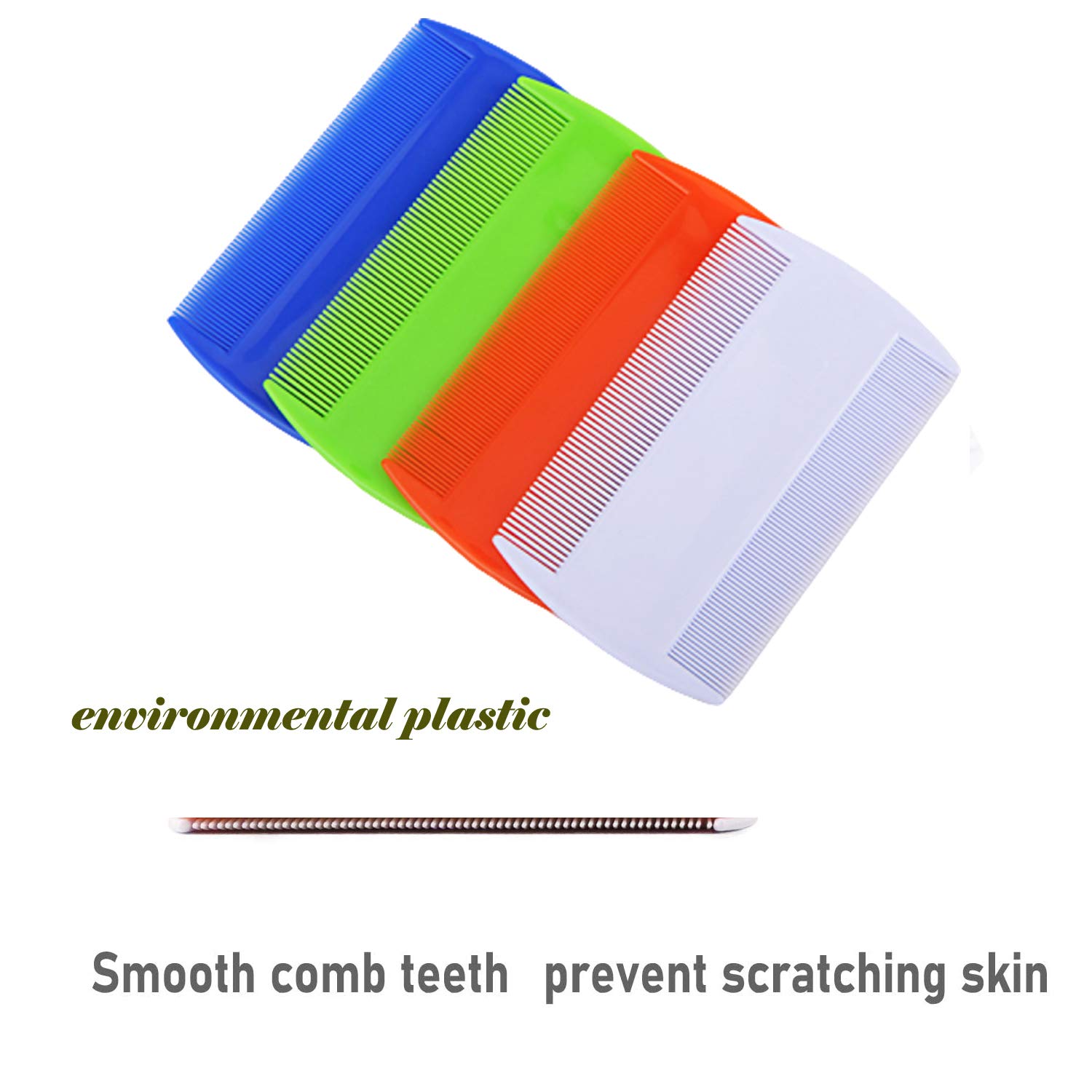 Weback Flea Comb for Dogs & Cats - Stainless Steel Lice & Tick Comb with Durable Teeth - Remove Fleas, Tear Stains & Dandruff - Pet Grooming Comb Set for Daily Grooming & Coat Maintenance