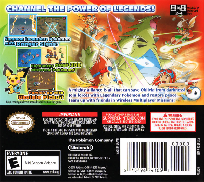 Pokemon Ranger: Guardian Signs - Nintendo DS Adventure Game for Kids & Adults - Perfect for Travel, Gifts, and Collectors