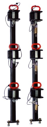TG3000 3-Piece Trimmer Rack Set - Heavy Duty Vinyl Coated Tool Organizer for Garden & Garage Storage | Perfect for Lawn Mowers, Weed Eaters & Landscaping Tools