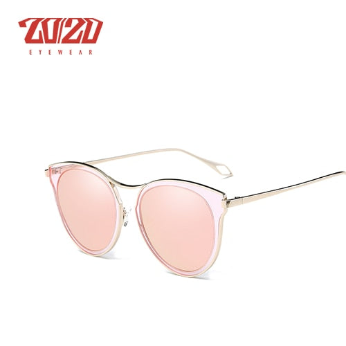 20/20 Women's Polarized Metal Frame Sunglasses P0877 - UV Protection, Lightweight & Stylish for Driving, Beach & Outdoor Activities