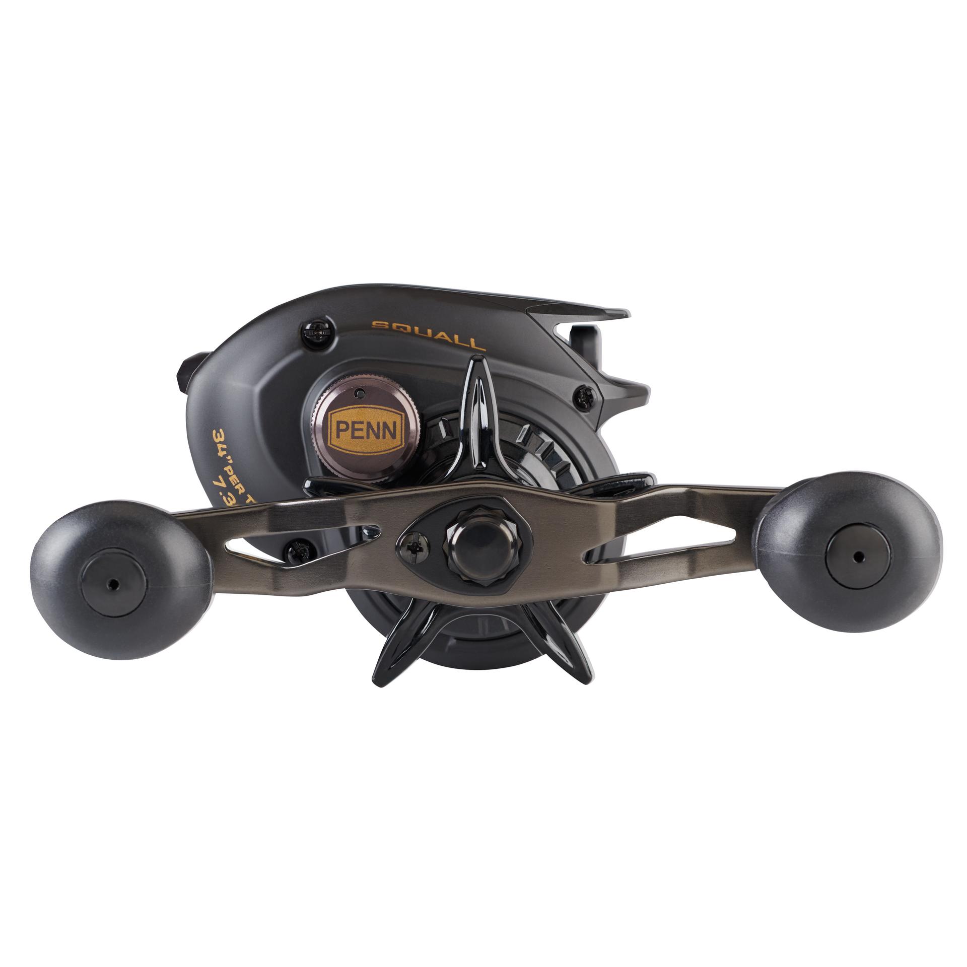 Squall® Baitcast Fishing Reel - High Performance Saltwater & Freshwater Casting Reel for Bass, Trout, and Saltwater Game Fish - Perfect for Surf Fishing, Pier Casting, and Boat Angling