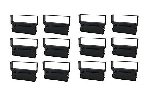 Adler Royal CM-750/9000 Compatible Printer Ribbons - 12 Pack (907414P_12PK) - Purple POS Printer Ribbon Replacement for Retail & Restaurant Use
