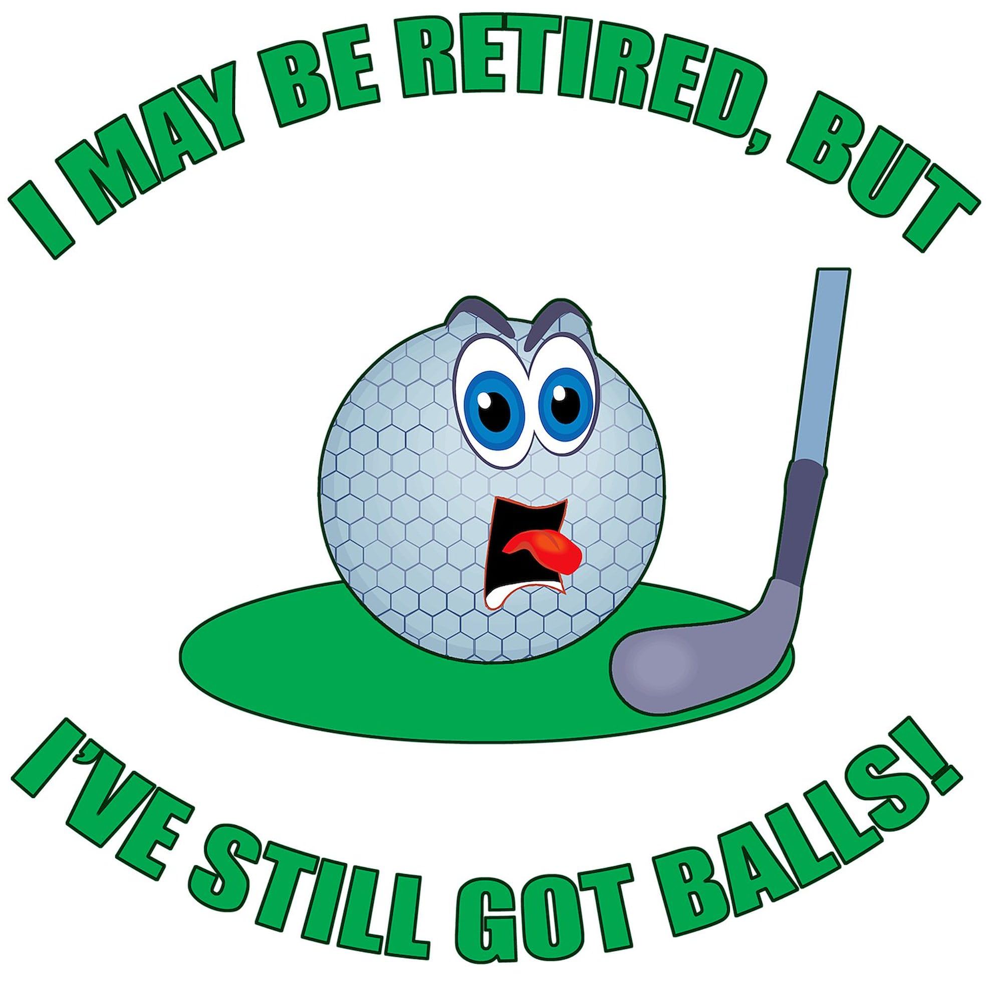 R Golf Balls Square Sticker 3