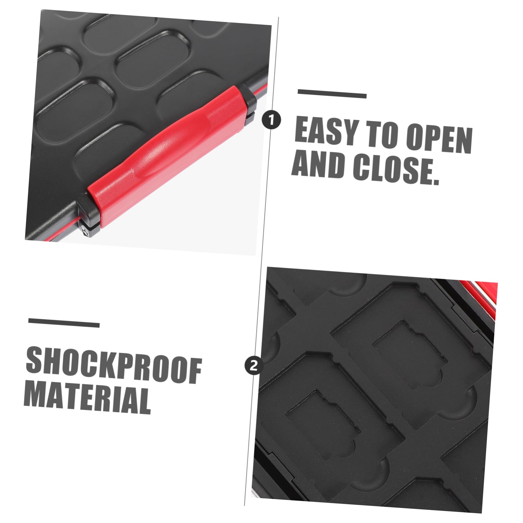 Waterproof Anti-Shock Memory Card Storage Case - Secure SD Card Holder for Camera, Laptop & Computer - Travel & Outdoor Photography Accessories