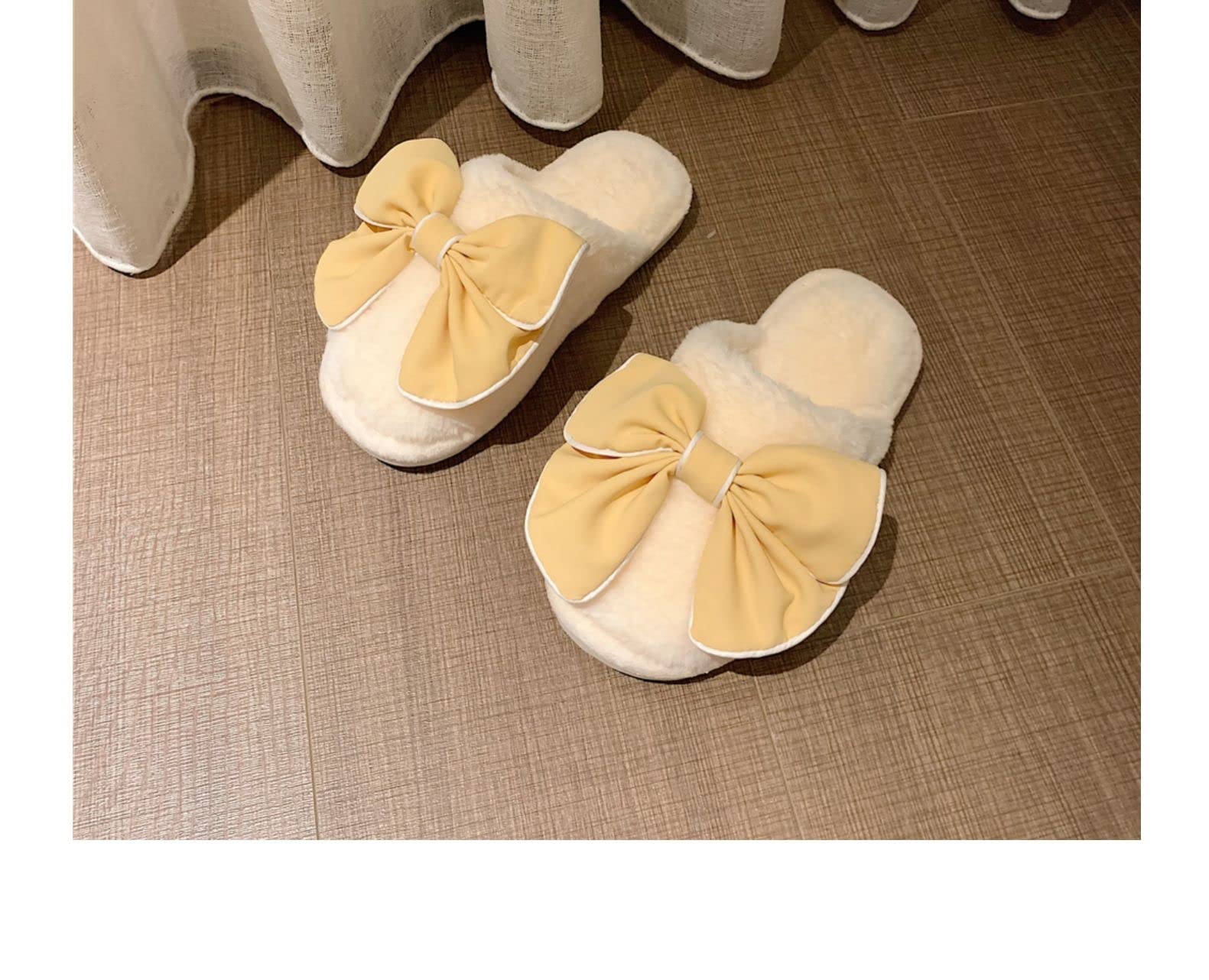 Cozy Fuzzy Slippers for Women - Kawaii Plush Memory Foam House Shoes with Warm Cotton Lining - Perfect for Indoor Comfort, Lounge Wear & Gift Giving