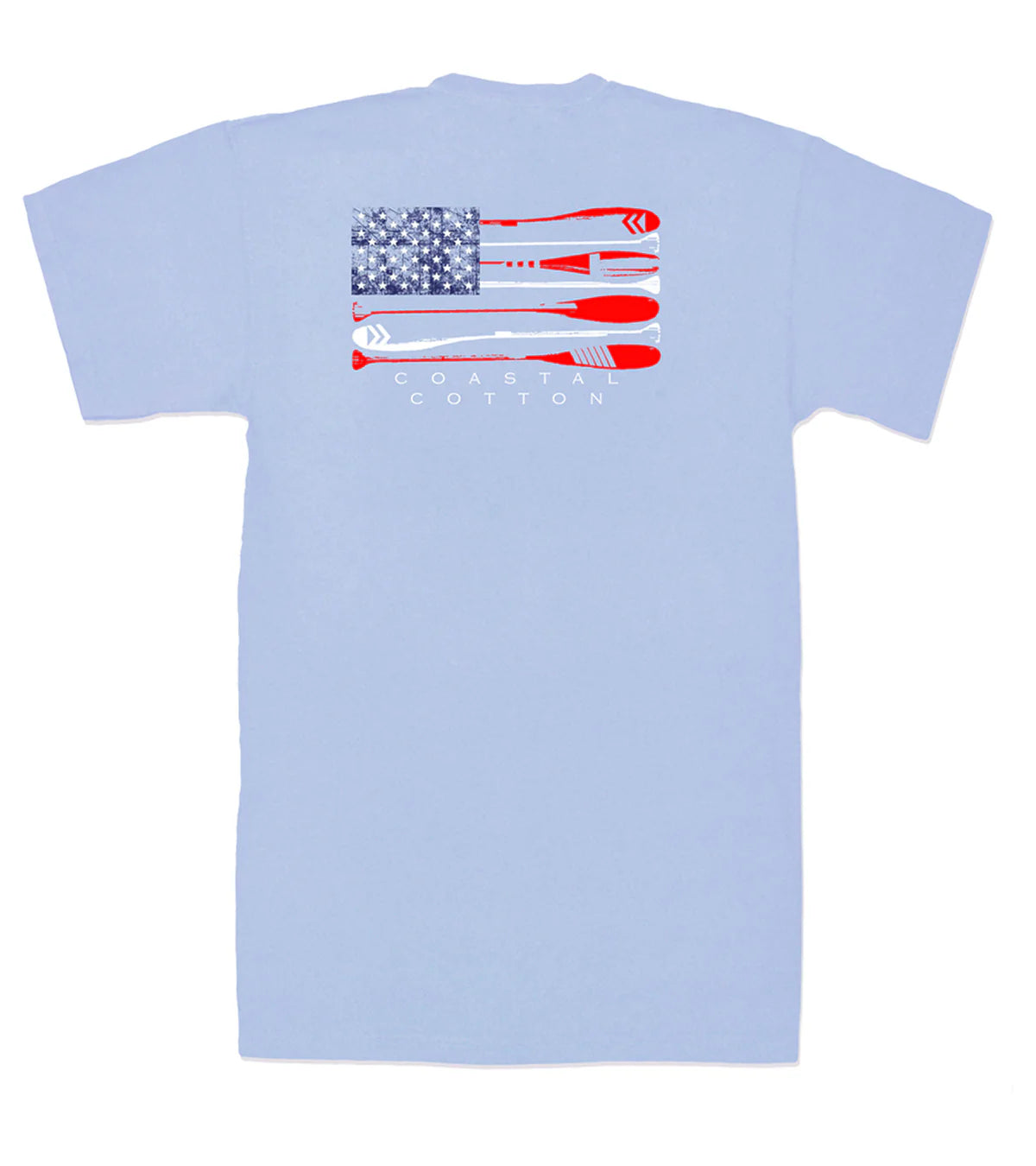 Coastal Cotton Flag T-Shirt - Soft Breathable Casual Tee for Men & Women - Perfect for Beach Outings, Summer Travel and Everyday Wear