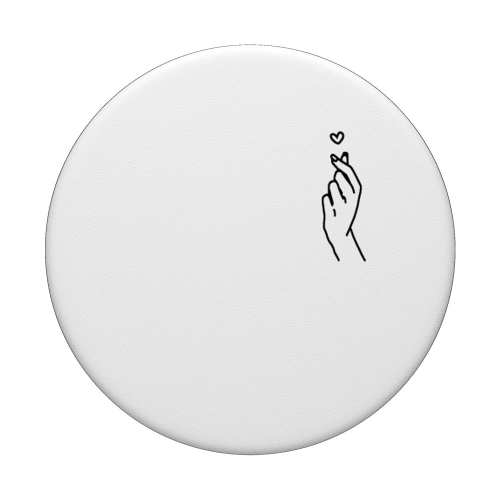 Kpop Love Heart Merchandise - K-pop & Kdrama Themed PopSockets & Adhesive PopGrips for Phones - Perfect for Kpop Fans, BTS Army, and Kdrama Lovers