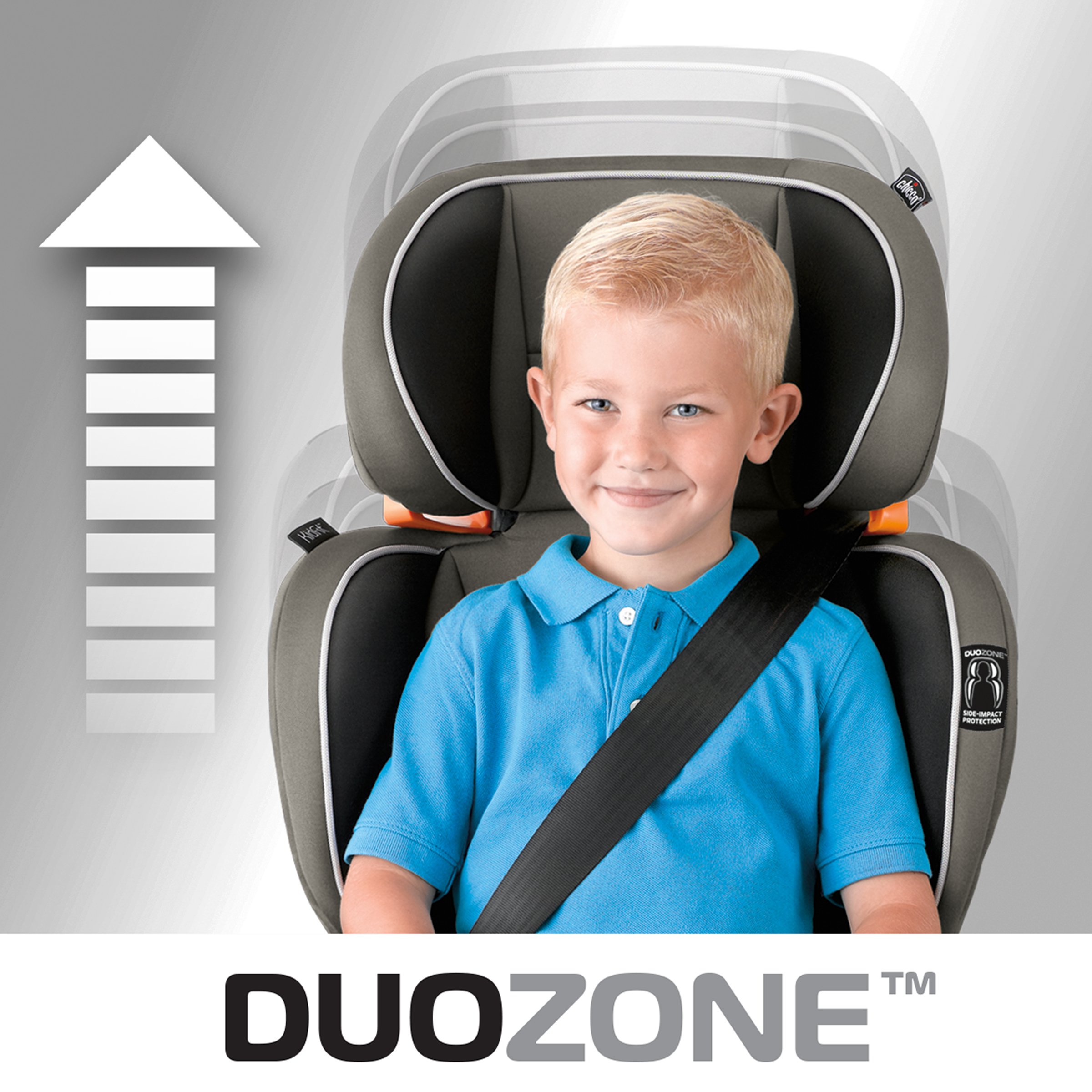 Chicco KidFit 2-in-1 Belt Positioning Booster Car Seat for Kids - Safe & Comfortable Convertible Car Seat for Toddlers - Perfect for Travel & Everyday Use