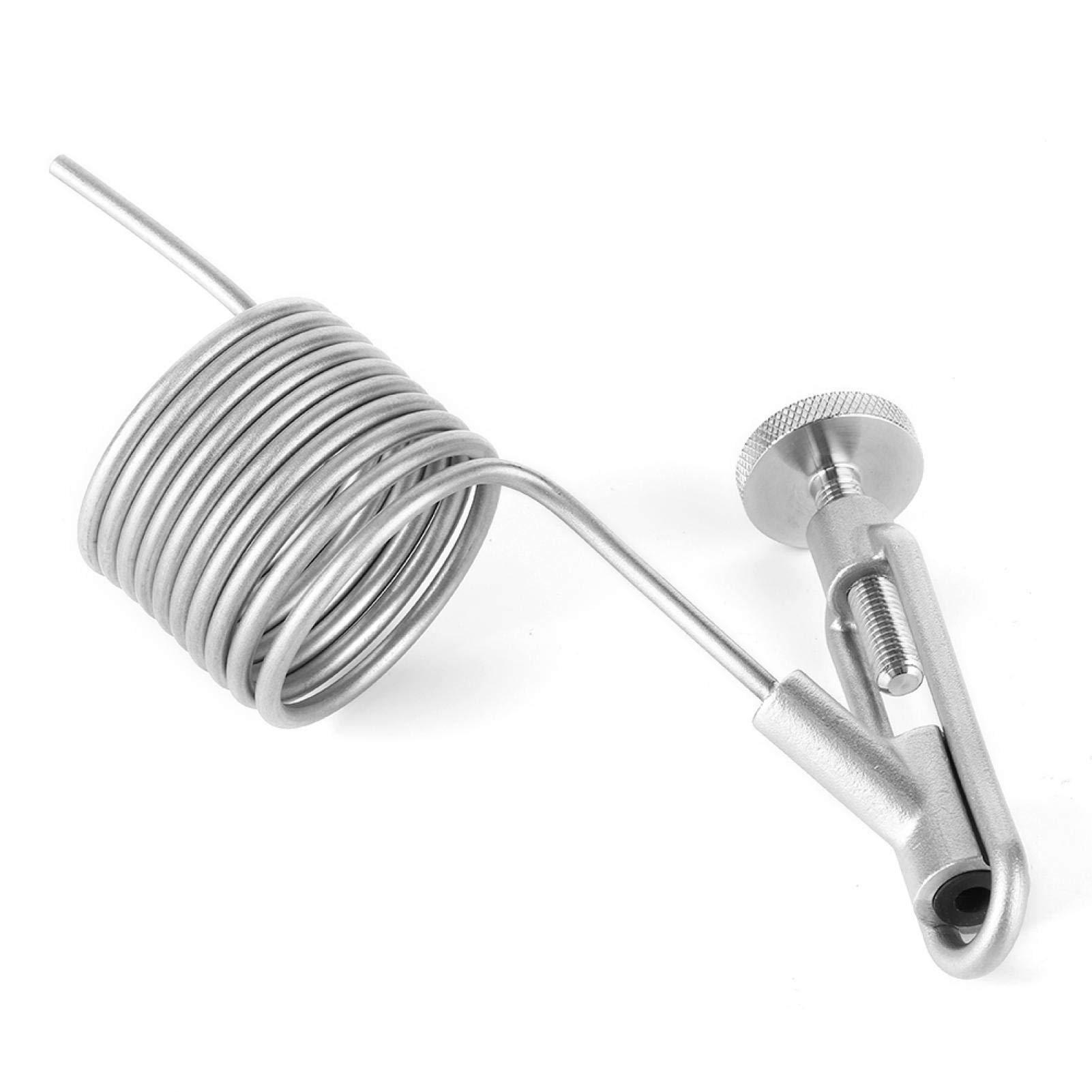 304 Stainless Steel Sampling Coil Defoamer for Homebrew Beer - Brewing Sampling Valve & Defrother Kit - Fermenter Accessory for Beer, Wine & Mead Making (Silver)