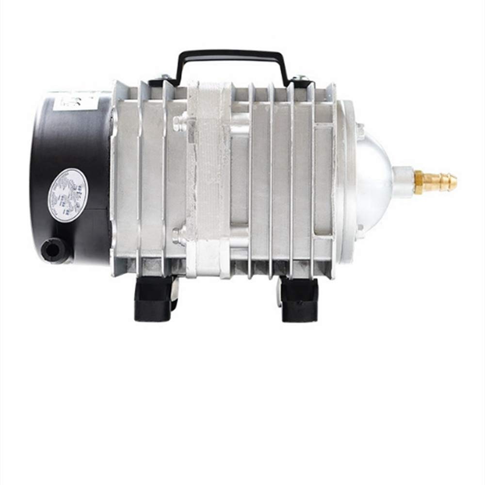 25W-45W Electromagnetic Air Compressor Oxygen Pump for Aquariums, Fish Tanks & Hydroponic Systems with Air Tube & Bubbler Stone - Quiet Aeration for Home, Office & Garden Use