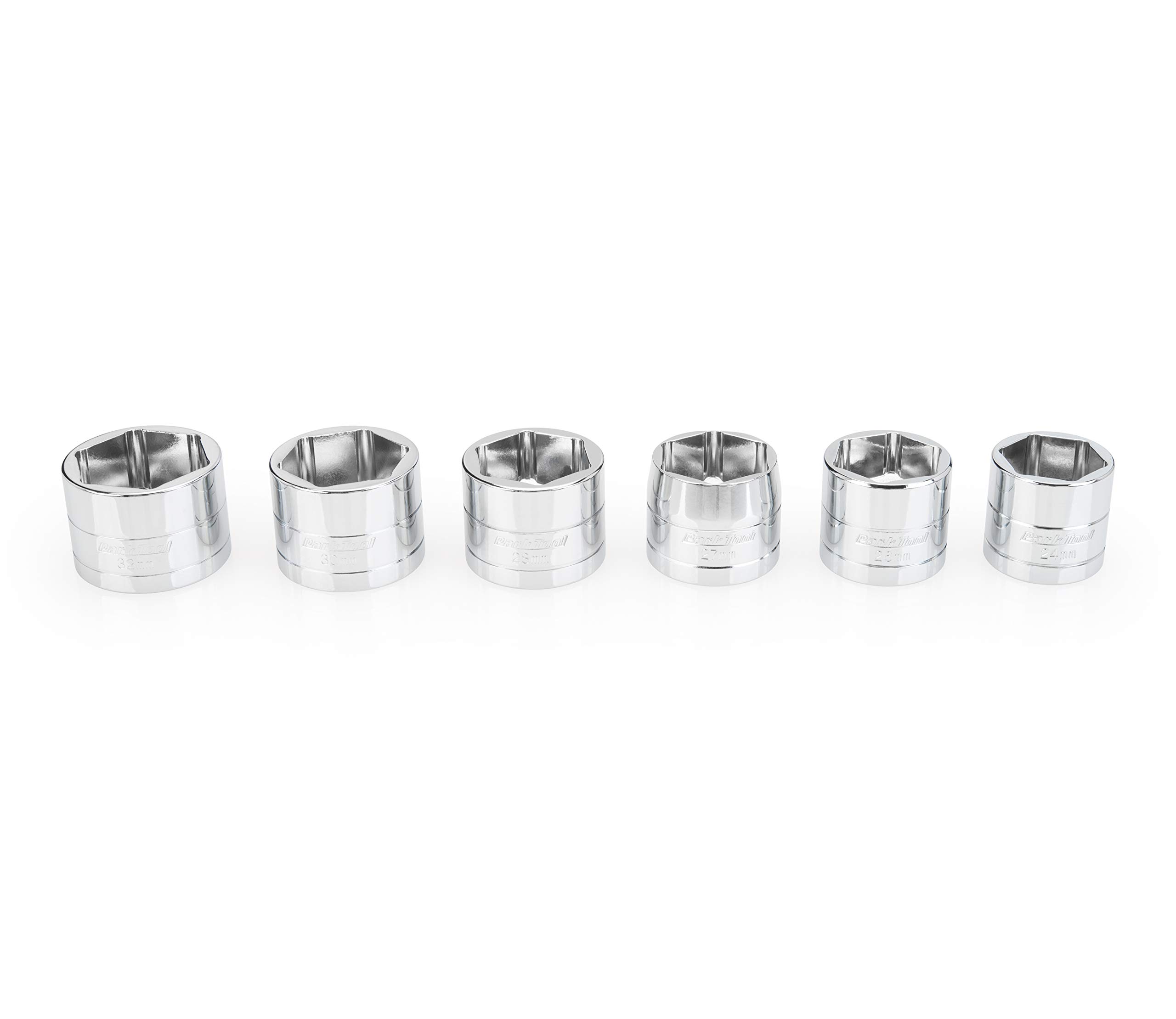 Park Tool SKT-6 Flat Faced Socket Set - Professional Bike Repair Tool Kit for Bicycle Maintenance & Cycling Enthusiasts - Perfect for Home Mechanics & Bike Shops