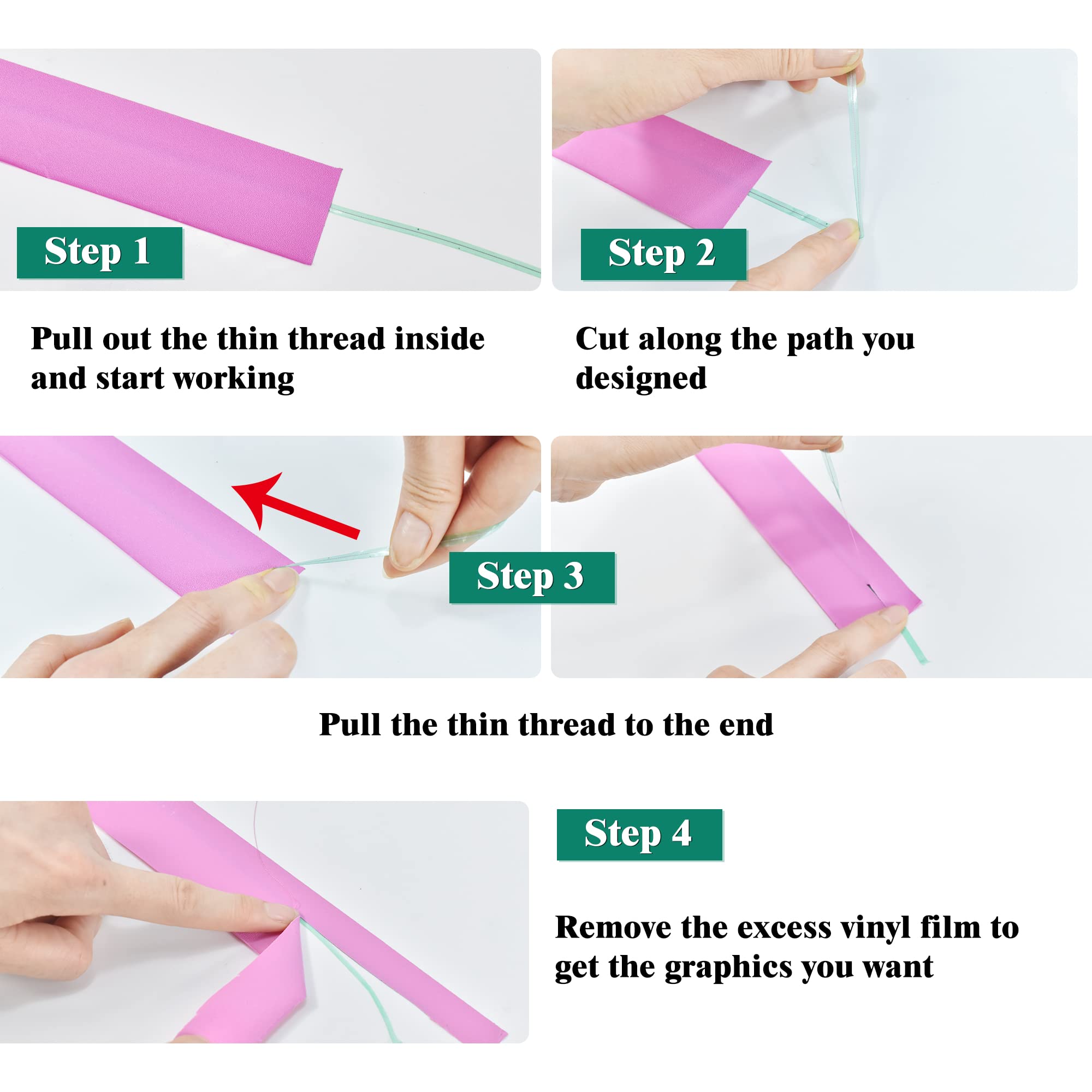 Zanch Knife-Less Vinyl Wrap Tool Kit - 16FT(5M) Safety Tape Cutter with Felt Squeegee for Car & Motorcycle Wrapping - Perfect for Professional Auto Detailing and DIY Vinyl Installation