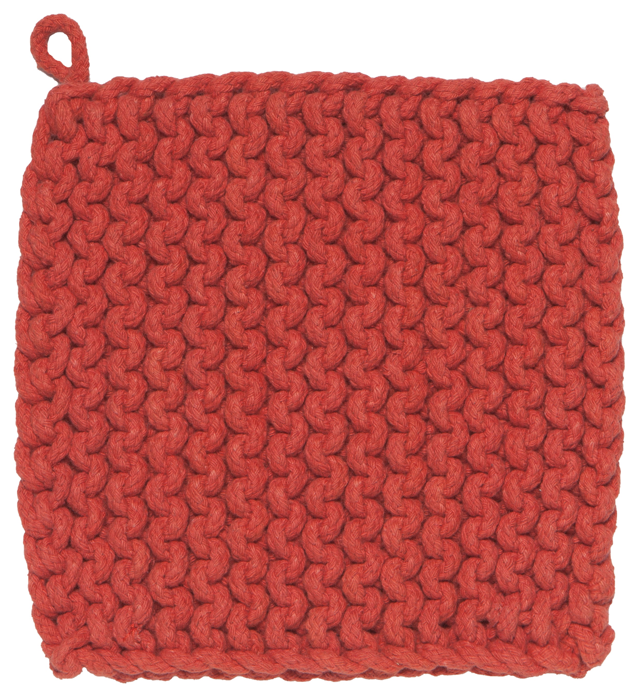 Danica Heirloom Knit Potholder Set - Clay Color - Premium Cotton Oven Mitts for Baking & Cooking - Perfect Kitchen Gift for Home Chefs & Holiday Hosting