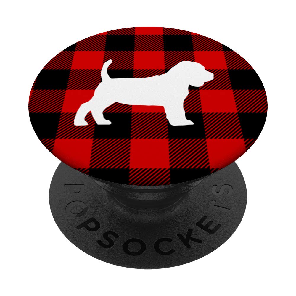 Beagle Dog Red and Black Lumberjack Plaid Shirt - Cozy Pet Apparel for Winter Outdoors & Christmas Photos