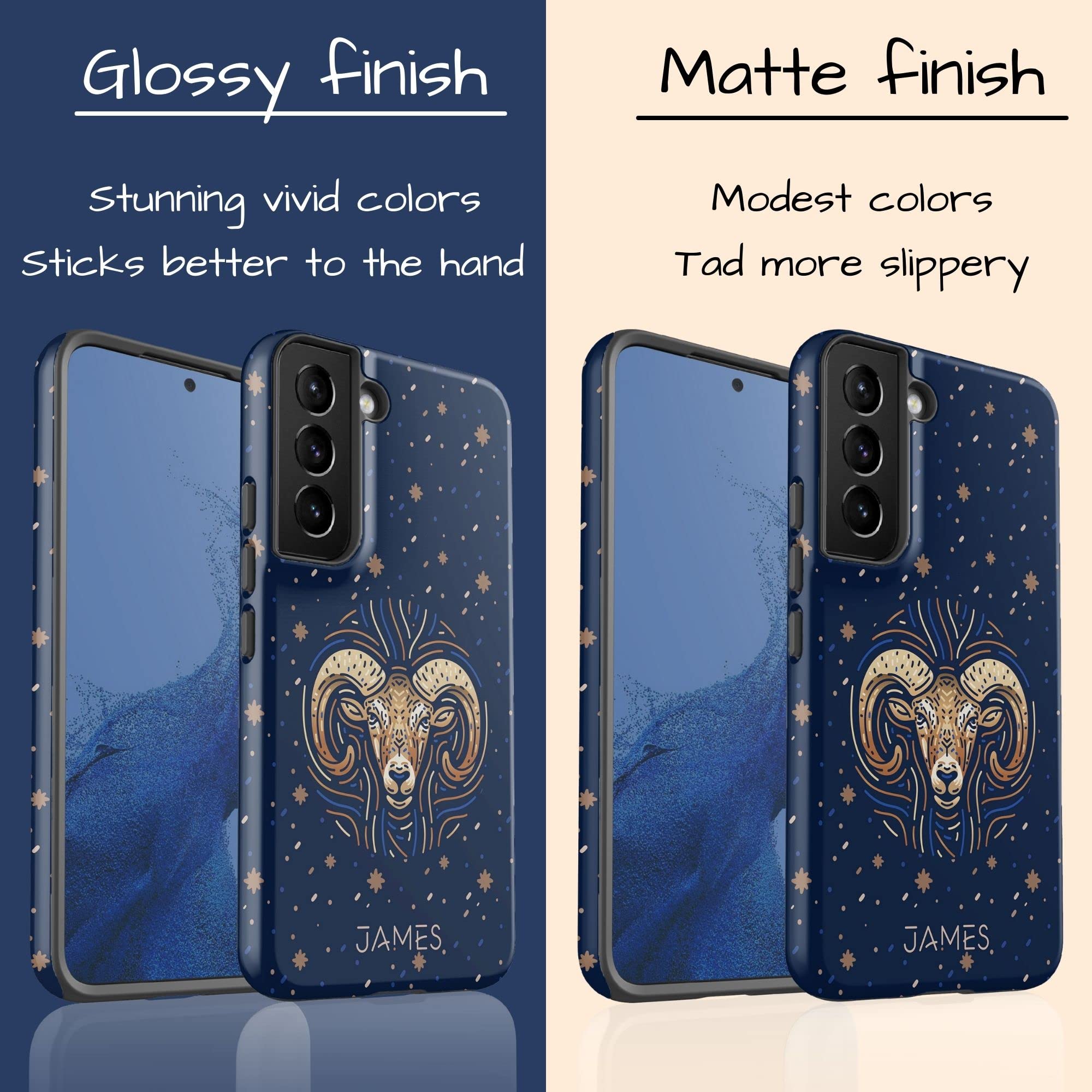 Custom Aries Zodiac Sign Phone Case - Personalized Astrology Name Cover for Samsung Galaxy S25 Plus/S24 Ultra/S23/S22/S21/S20/S10/S9/S8/Note 20/10 - Perfect for Horoscope Lovers & Gift Giving