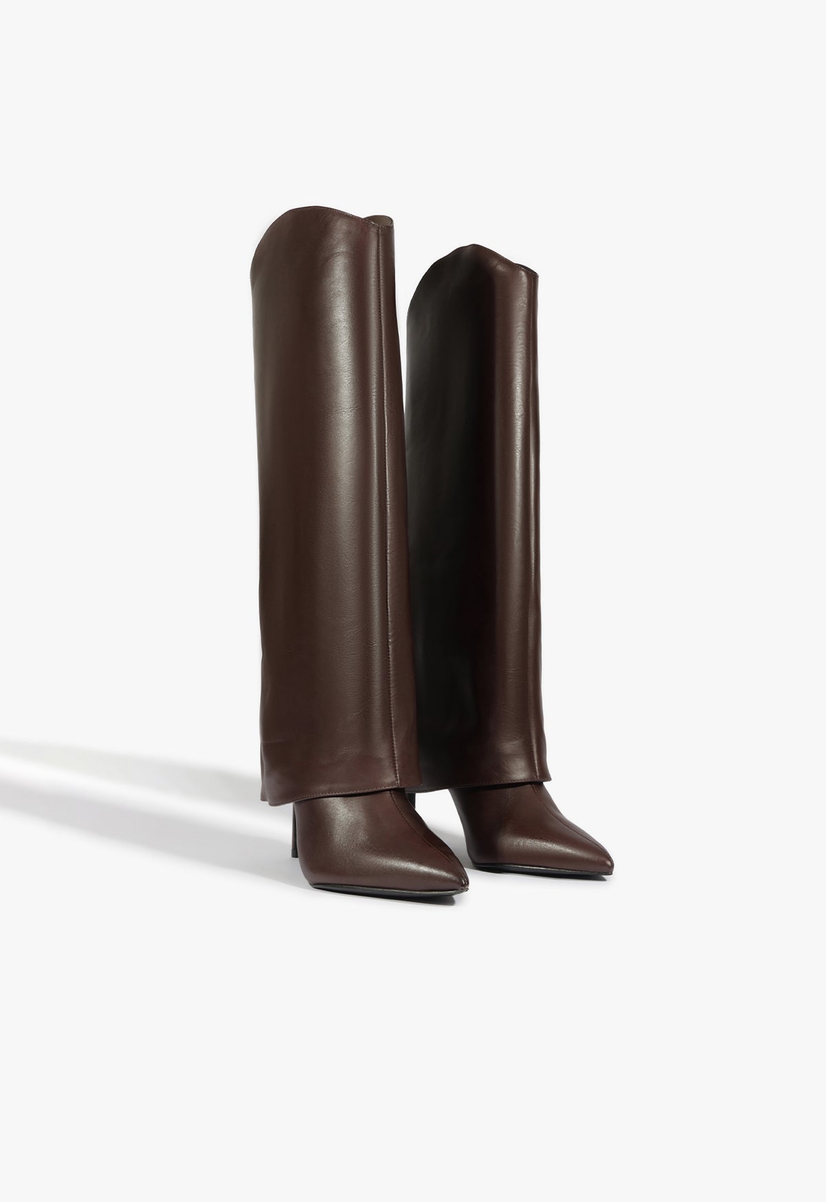 Maryana Women's Leather High Heel Boots - Fashion Knee-High Winter Boots for Women, Comfortable & Stylish (Style S0172305410002) - Perfect for Office, Party & Night Out