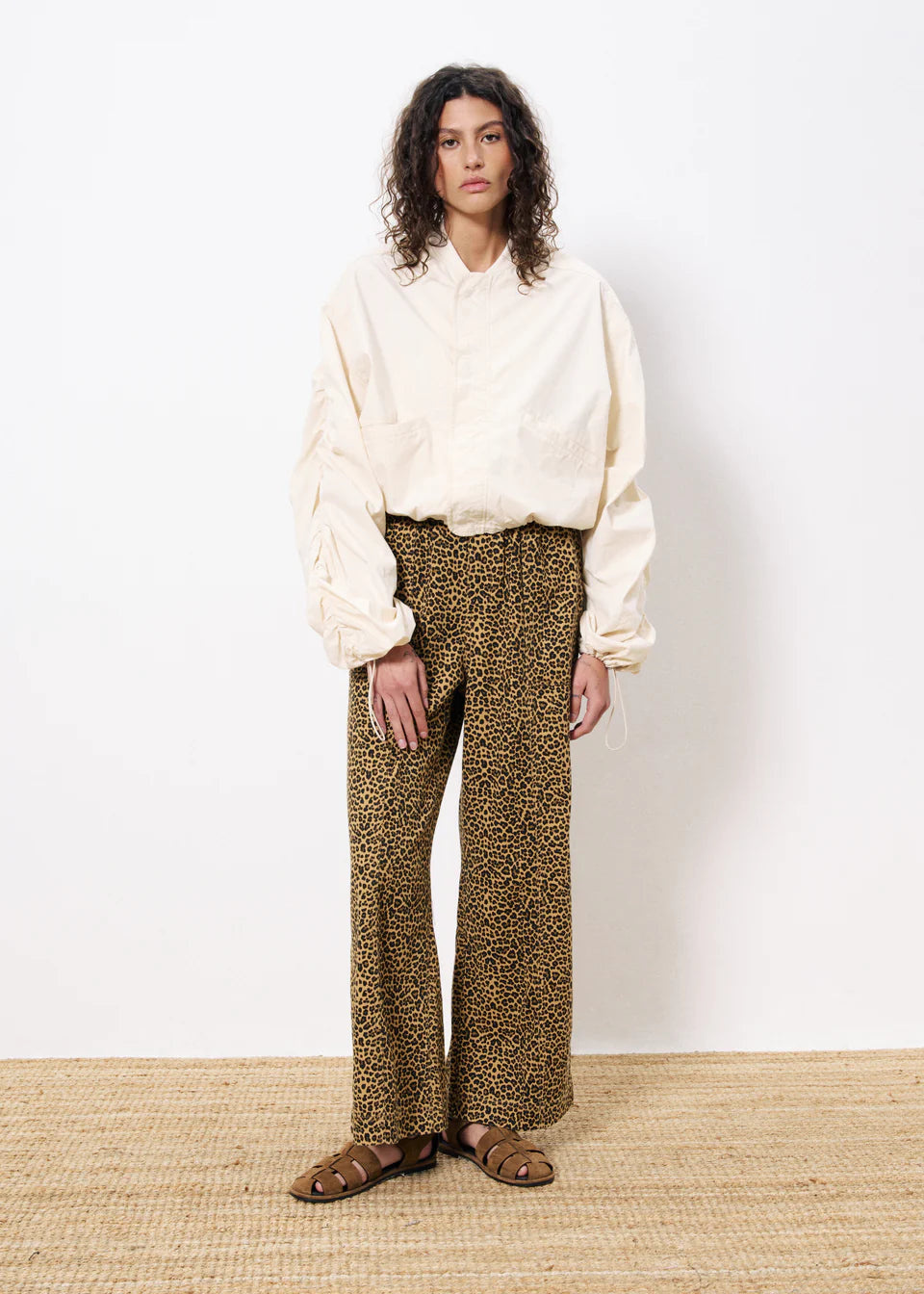 Cherin Leopard Print Pants for Women - Trendy Animal Print High Waisted Trousers - Perfect for Casual Outfits, Parties & Night Out
