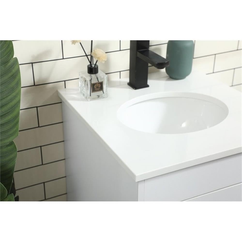 32 Inch Modern Bathroom Vanity with Sink - Elegant Green Storage Cabinet for Bathroom Organization | Perfect for Small Spaces, Apartments & Home Decor