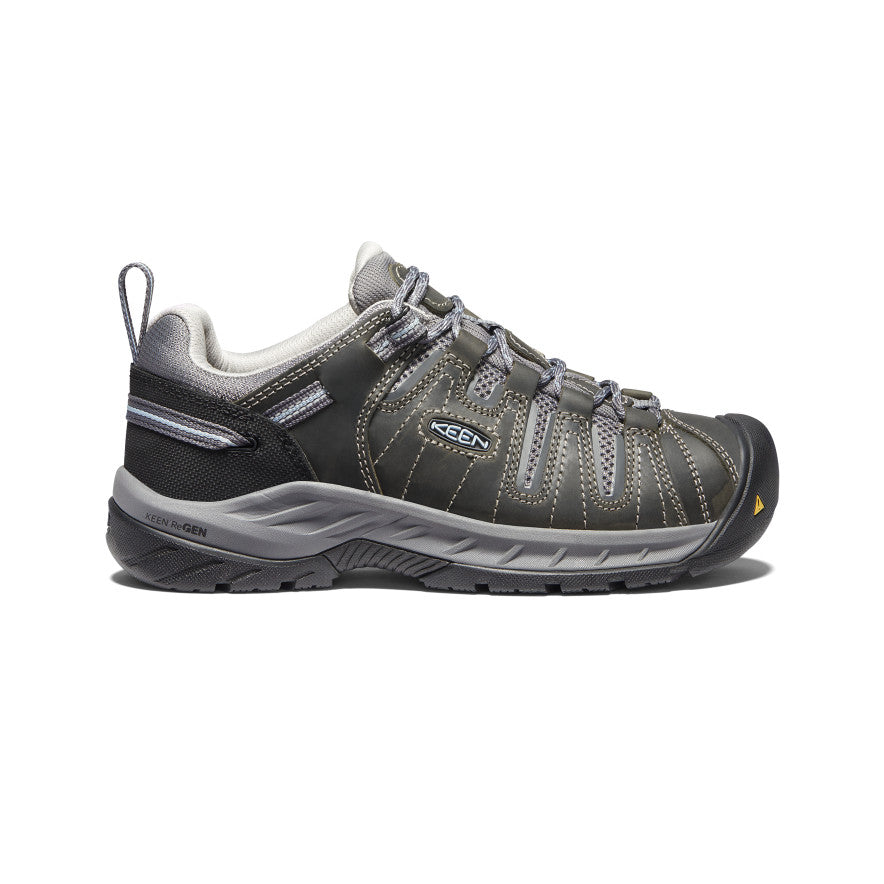 Women's Flint II Soft Toe Work Boots - Steel Grey/Paloma - Comfortable & Durable Safety Shoes for Construction, Warehouse & Outdoor Work