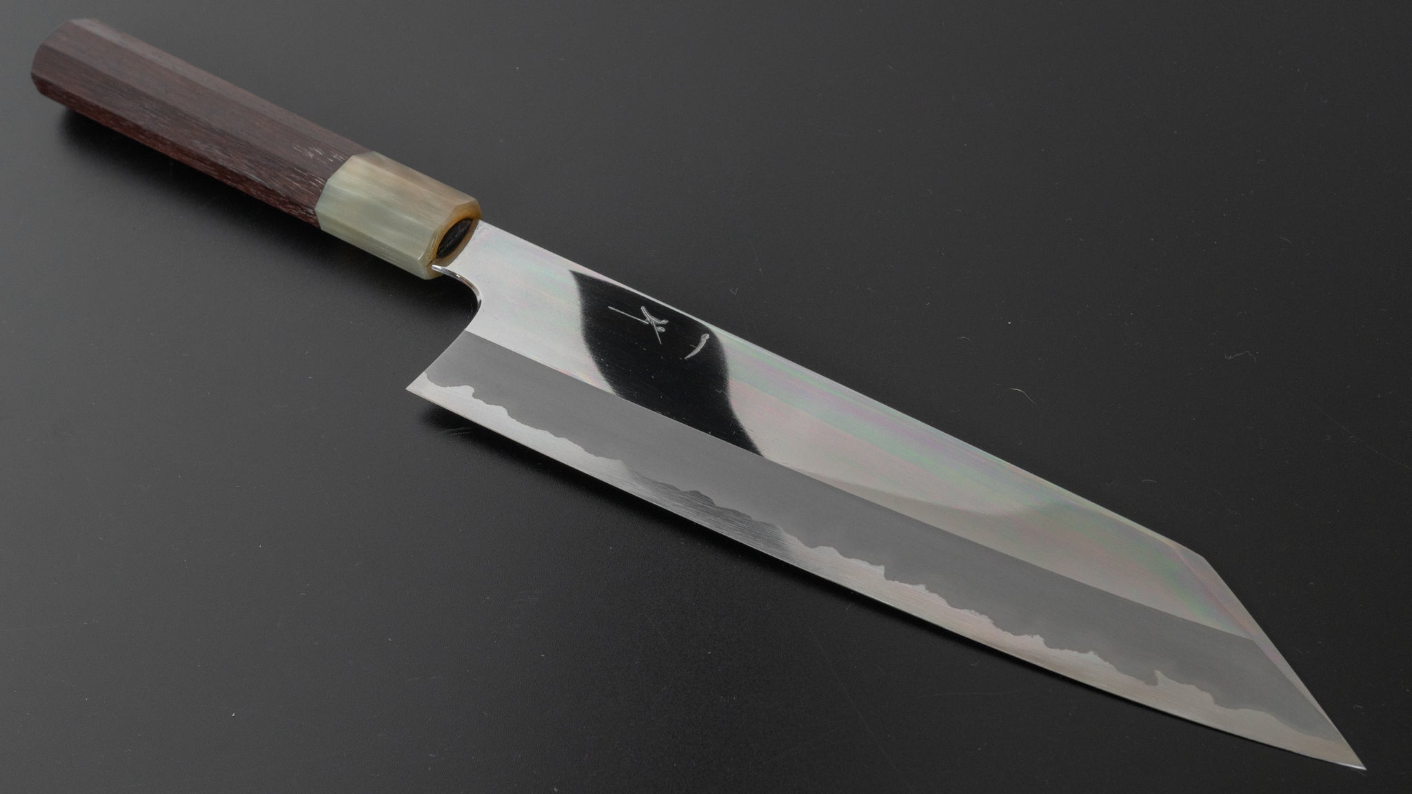 Hitohira Togashi White #1 Stainless Clad Kiritsuke Gyuto 240mm Japanese Chef Knife - Taihei Rosewood Handle, Mirror Polished - Perfect for Sushi, Sashimi & Precision Cutting