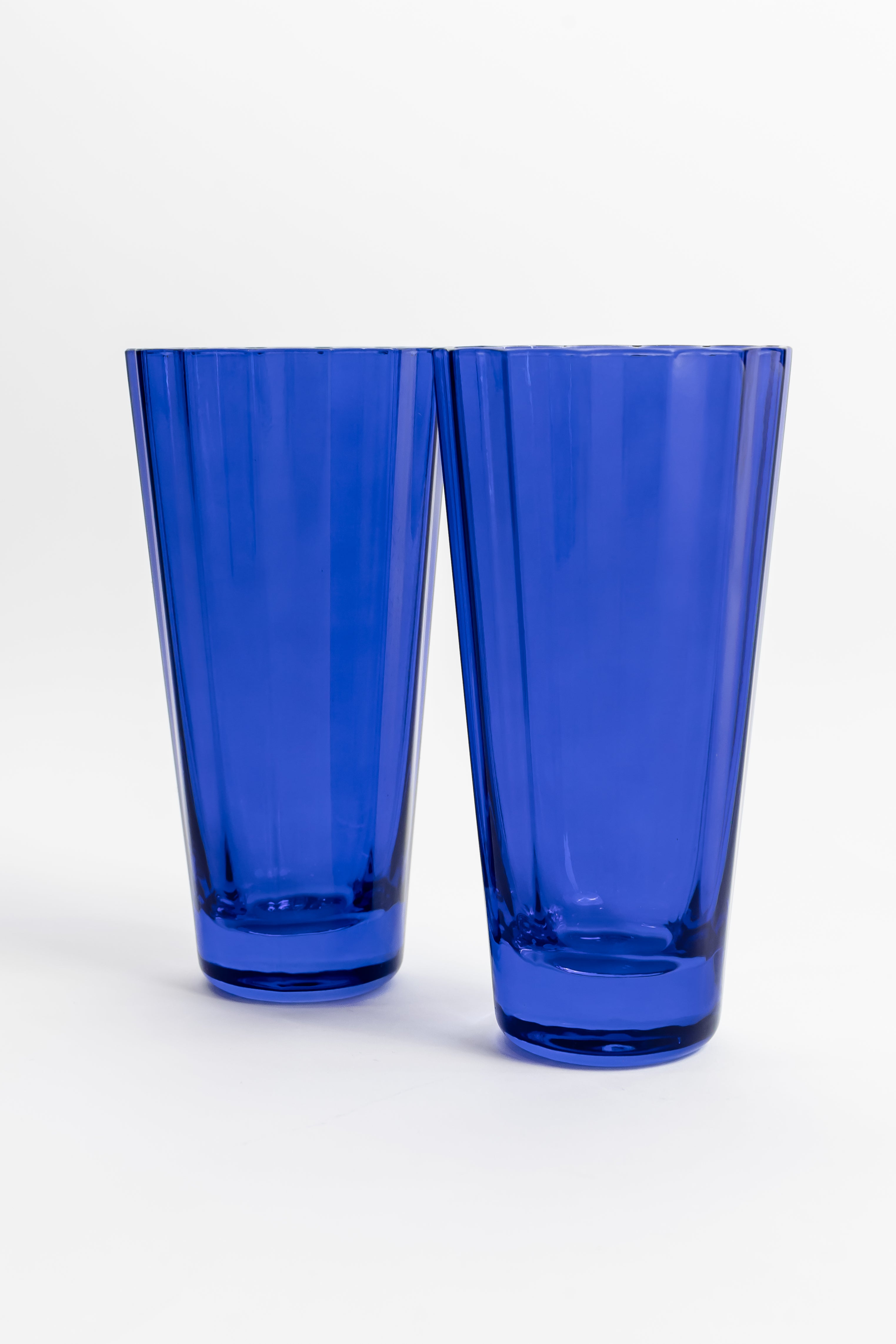 Estelle Colored Sunday Highball Glasses Set of 2 - Royal Blue | Elegant Cocktail & Whiskey Drinking Glasses for Home Bar, Parties & Gifts