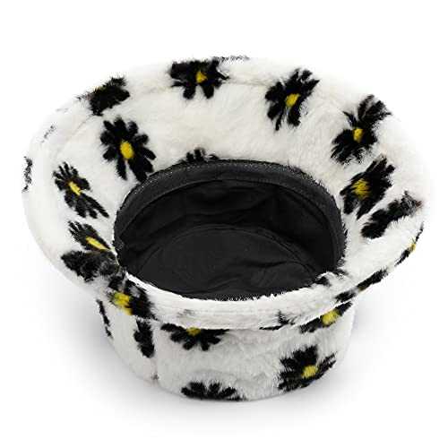 Stylish Furry Bucket Hat for Women & Men - Trendy Winter Fashion Accessory - Perfect for Outdoor Activities, Music Festivals & Streetwear