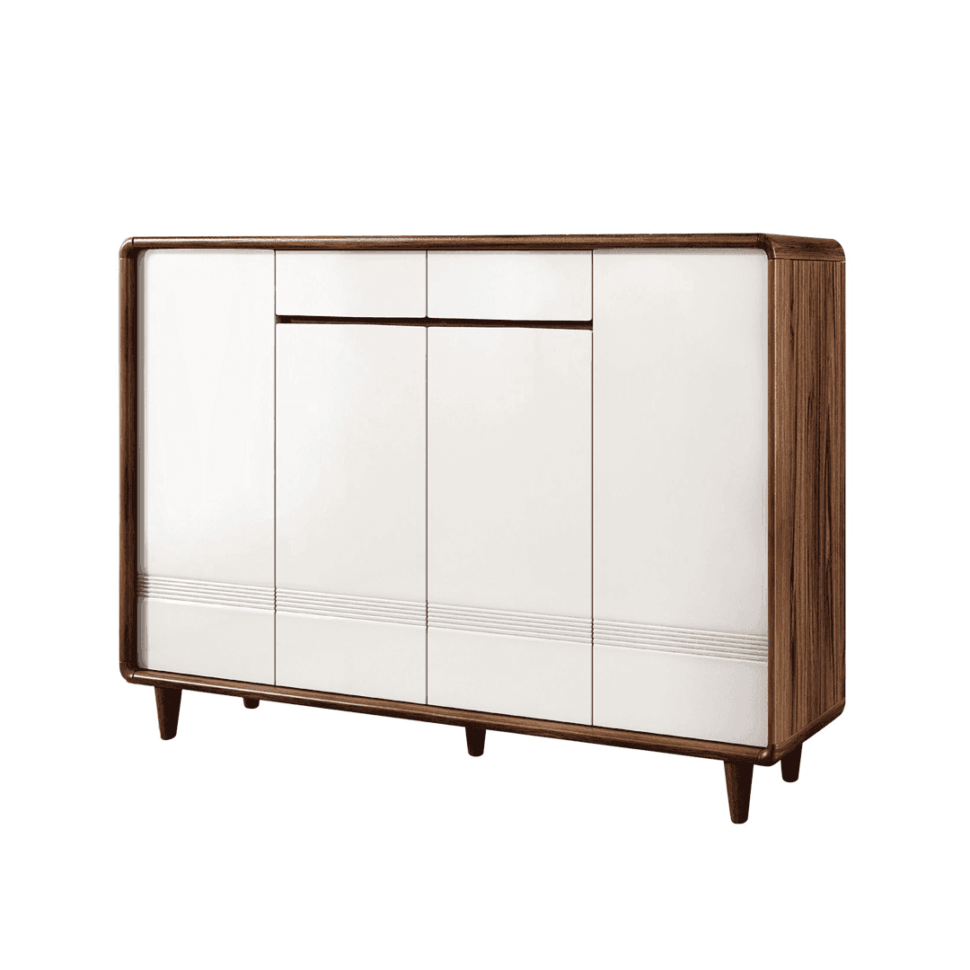 Dune 4-Door Shoe Storage Cabinet - Organize Entryway, Closet & Mudroom Shoes - Space Saving Shoe Rack for Home & Office