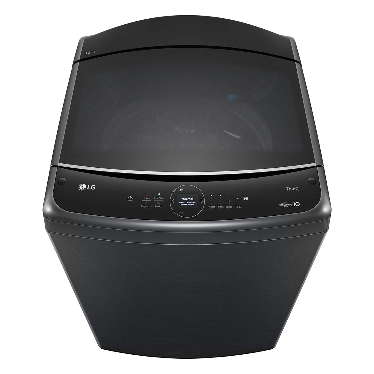 LG Series 9 12kg Top Load Washing Machine Platinum Black WTL9 12B - Large Capacity Laundry Solution for Families & Heavy Loads | Perfect for Homes, Apartments & Laundromats