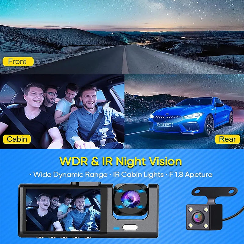Mpow 4K Dash Cam for Cars - Ultra HD Video Recording, Night Vision, G-Sensor, Loop Recording - Perfect for Road Trips, Commuting, and Uber/Lyft Drivers