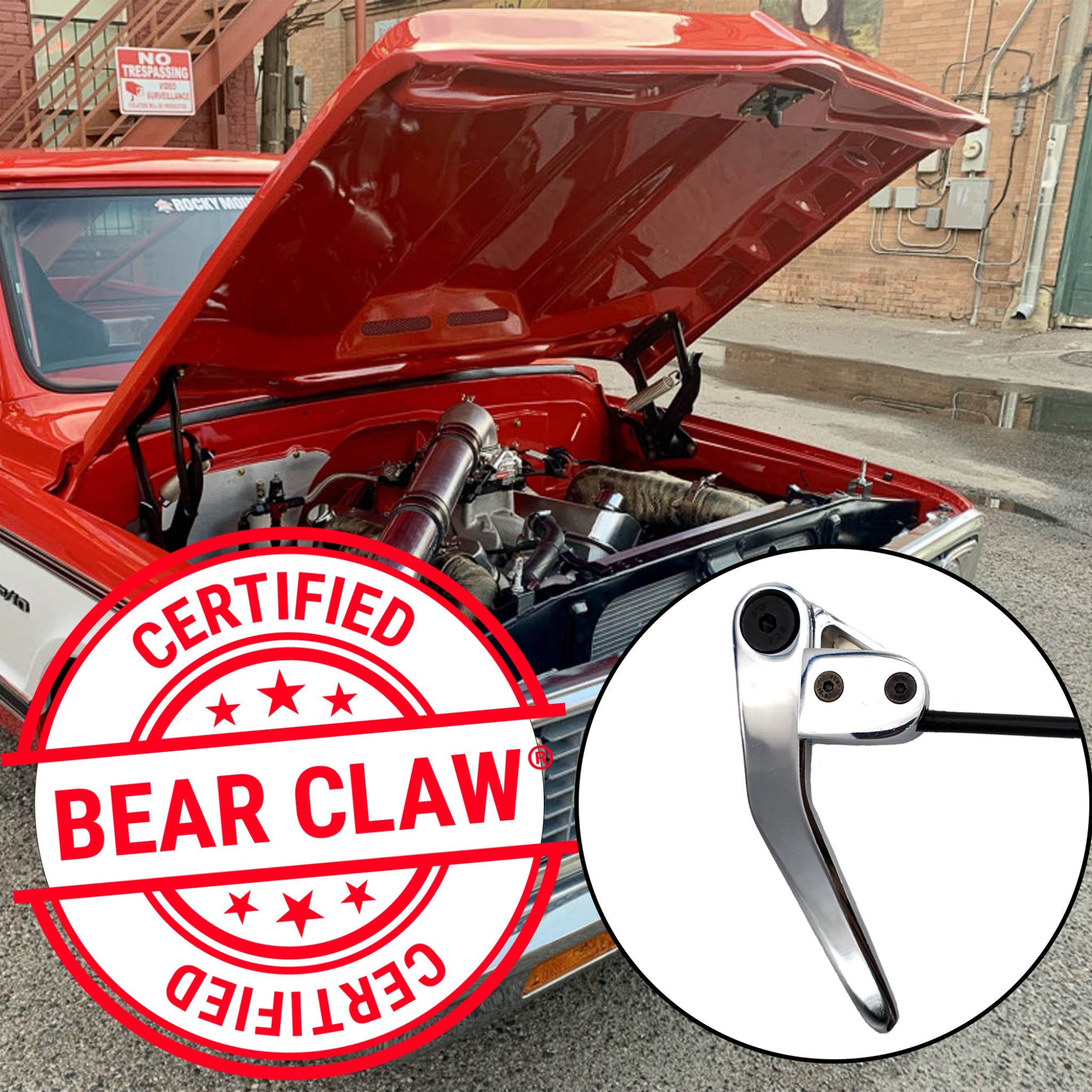 1904 Rambler Model G Hood Trunk Latch Upgrade Kit - Manual Billet Aluminum Pull Lever Release - Vintage Car Restoration Parts - Perfect for Classic Auto Enthusiasts & Show Car Builders