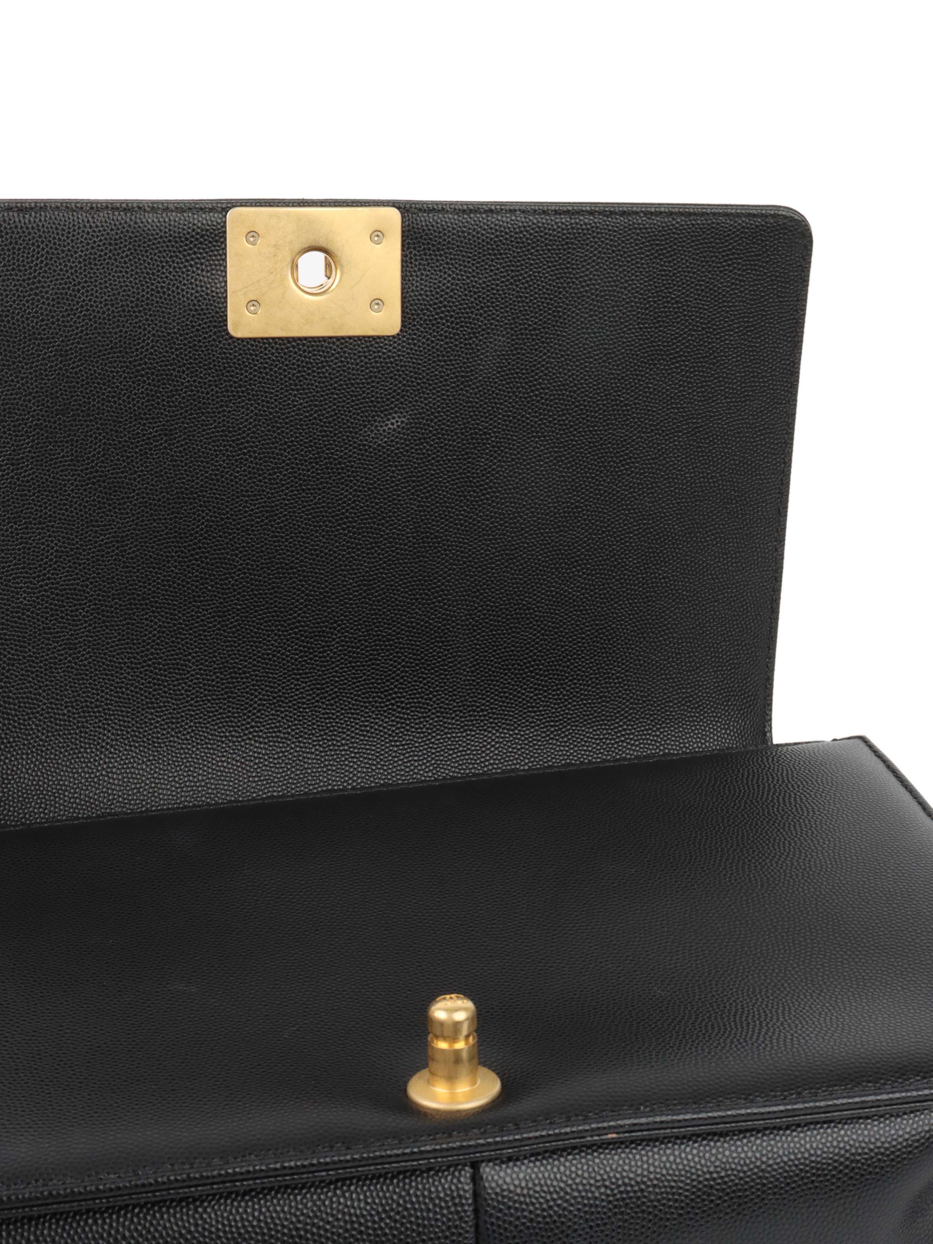 Chanel Black Old Medium Caviar Boy Bag GHW - Luxury Leather Handbag for Women, Perfect for Evening Events, Parties & Special Occasions
