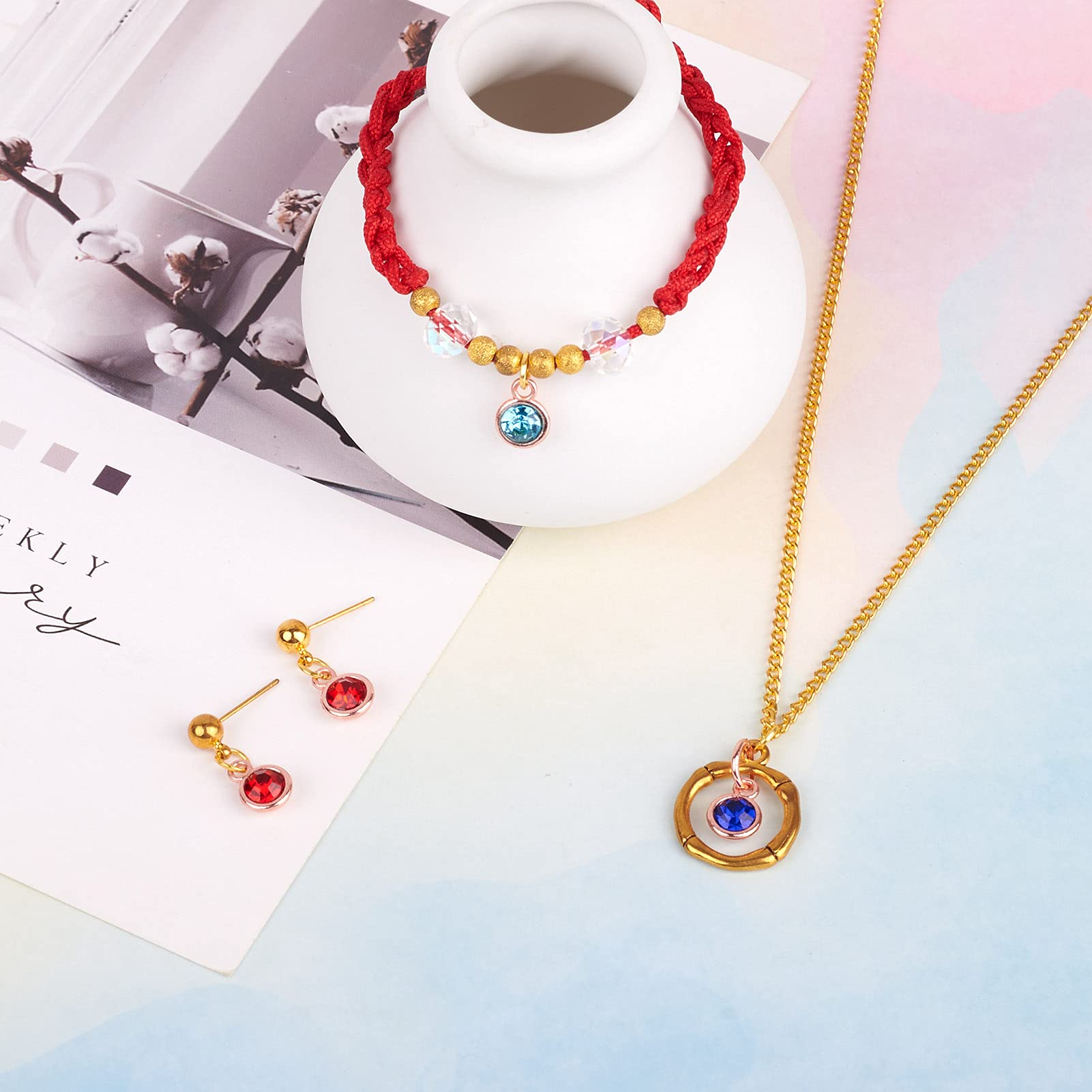 Craftdady Crystal Birthstone Charms - Tiny Round Rhinestone Dangle Pendants for Jewelry Making (Necklace, Bracelet, Earrings) - Perfect for DIY Crafts, Gift Giving & Special Occasions