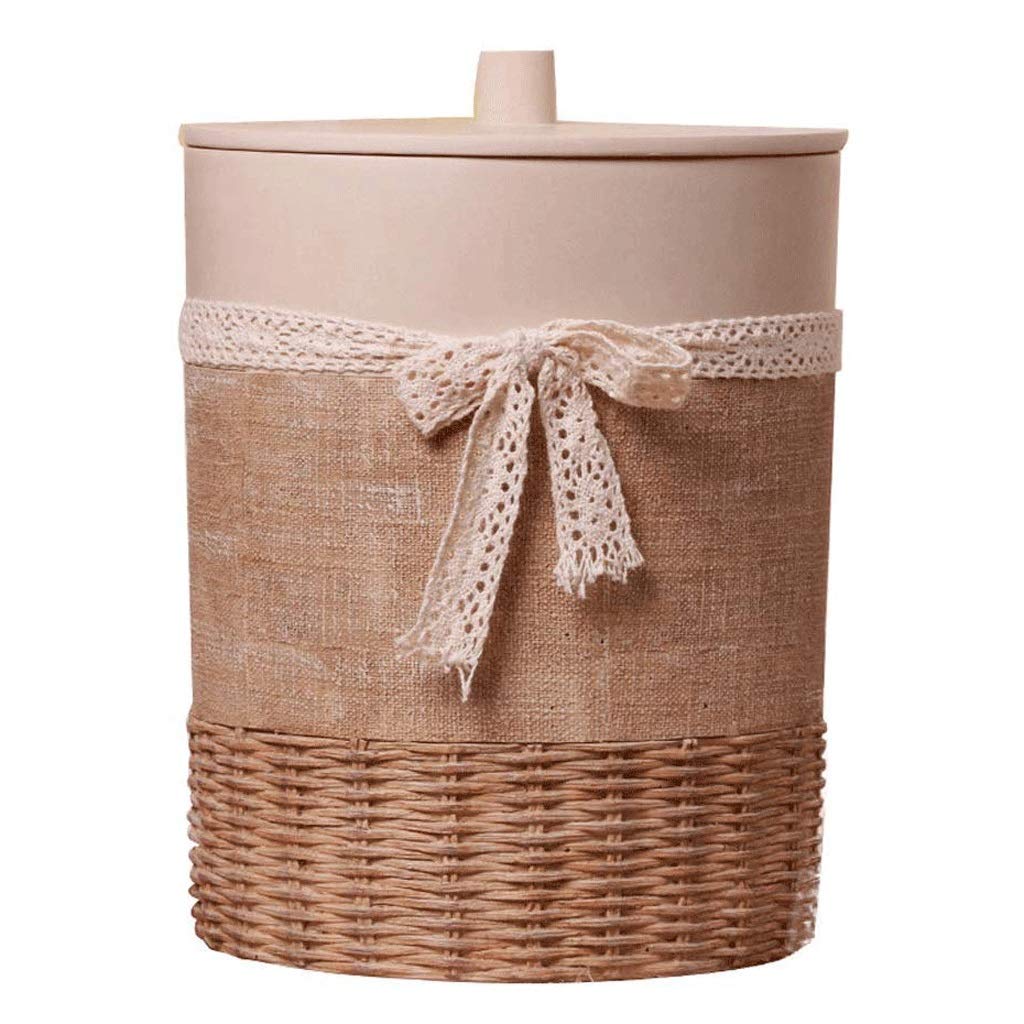 XIANGGUI 1983 Kitchen Trash Can with Lid - 13 Gallon Decorative Wastebasket for Bathroom, Office & Home - Elegant Touch-Free Garbage Bin for Recycling, Dustbin Storage & Waste Management (Perfect for Under Sink, Pantry & Bedroom Organization)