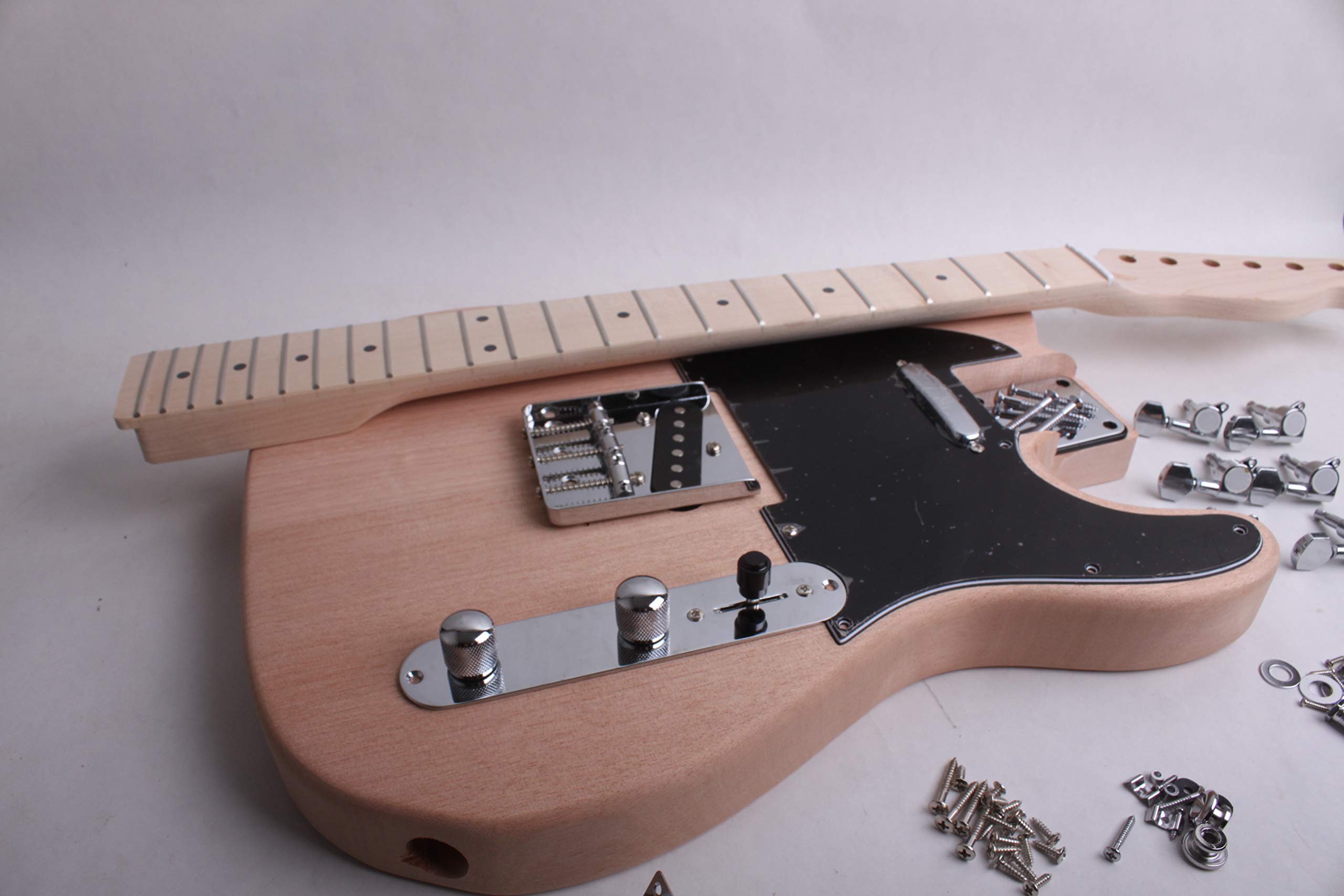 Complete DIY Tele Electric Guitar Kit for Beginners - Build Your Own Custom Guitar - Perfect for Home Studio, Live Performances & Music Practice