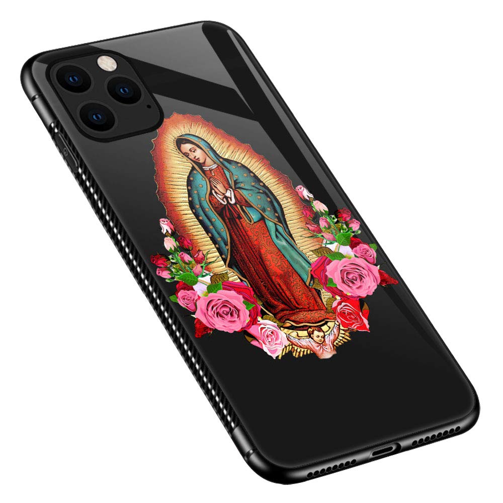Premium iPhone 11 Case with Floral Lady Design - Shockproof, Non-Slip & Tempered Glass Protection for Apple iPhone 11 - Perfect for Everyday Use, Travel & Outdoor Activities