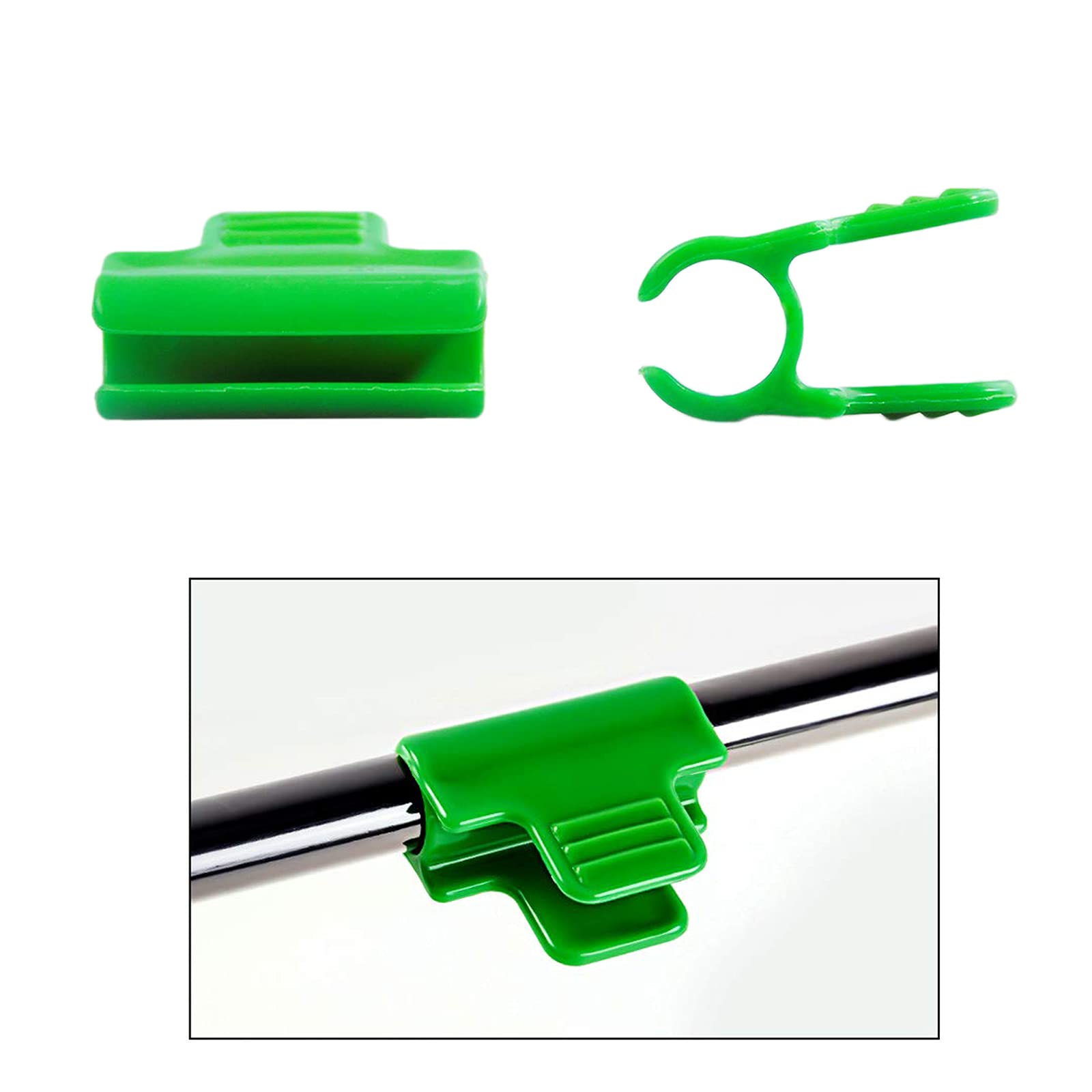 50PCS Greenhouse Clips - 0.43 Inch Plastic Film Clamps for Greenhouse, Shade Net & Row Cover Tunnel | Garden Hoop Clips for Plant Support & Season Extension | Perfect for DIY Greenhouse, Garden Stakes & Plant Protection