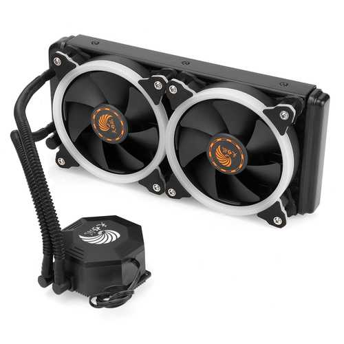 240mm All-in-One CPU Liquid Cooler - Compatible with Intel LGA775/2011/1150 & AMD AM4 Sockets - Perfect for Gaming PCs and High-Performance Workstations