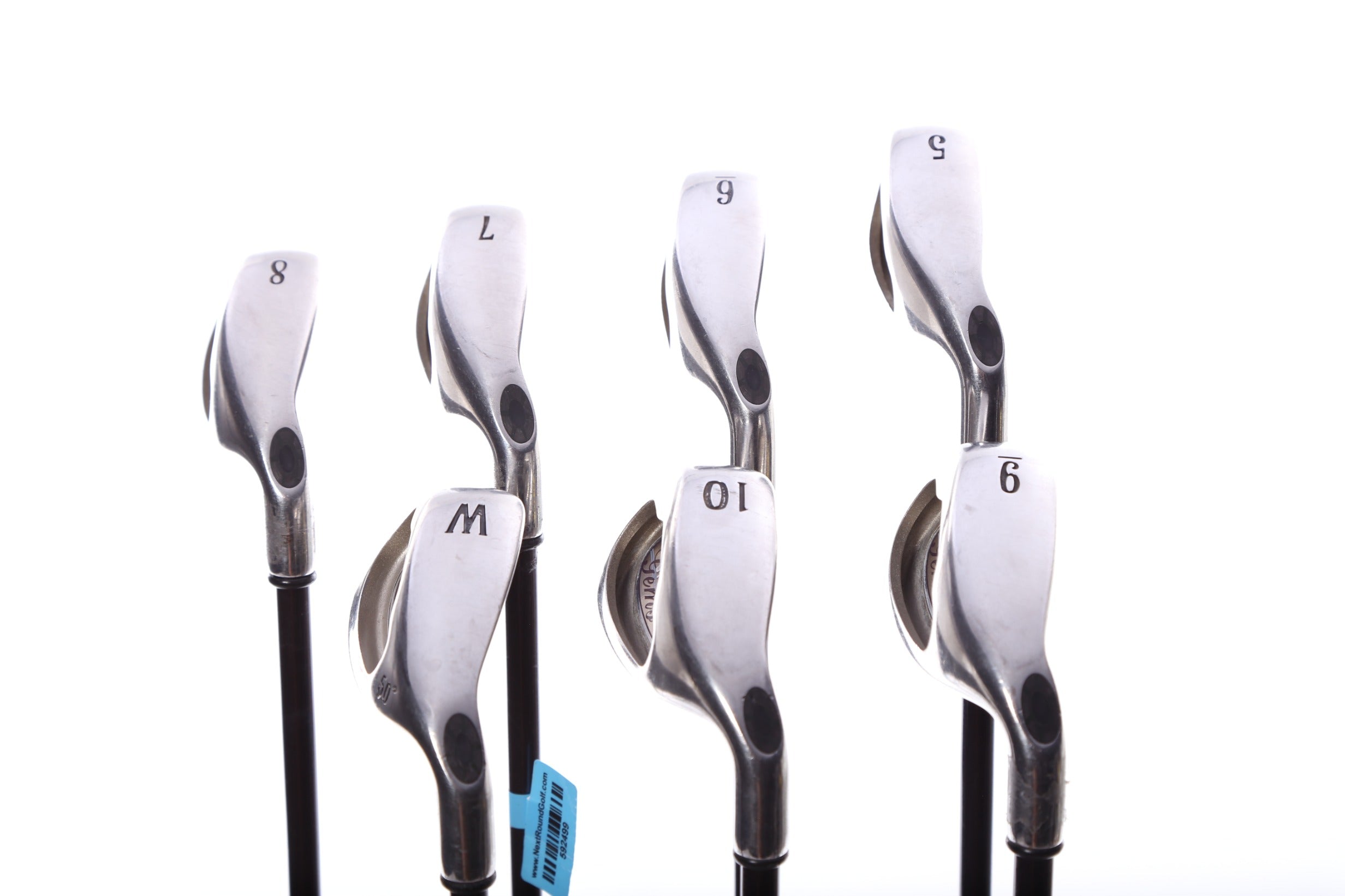 Used Callaway Big Bertha Gems Iron Set - Right Handed 5-PW, GW - Ladies Flex Graphite Shafts - Perfect for Women Golfers & Beginners on the Course